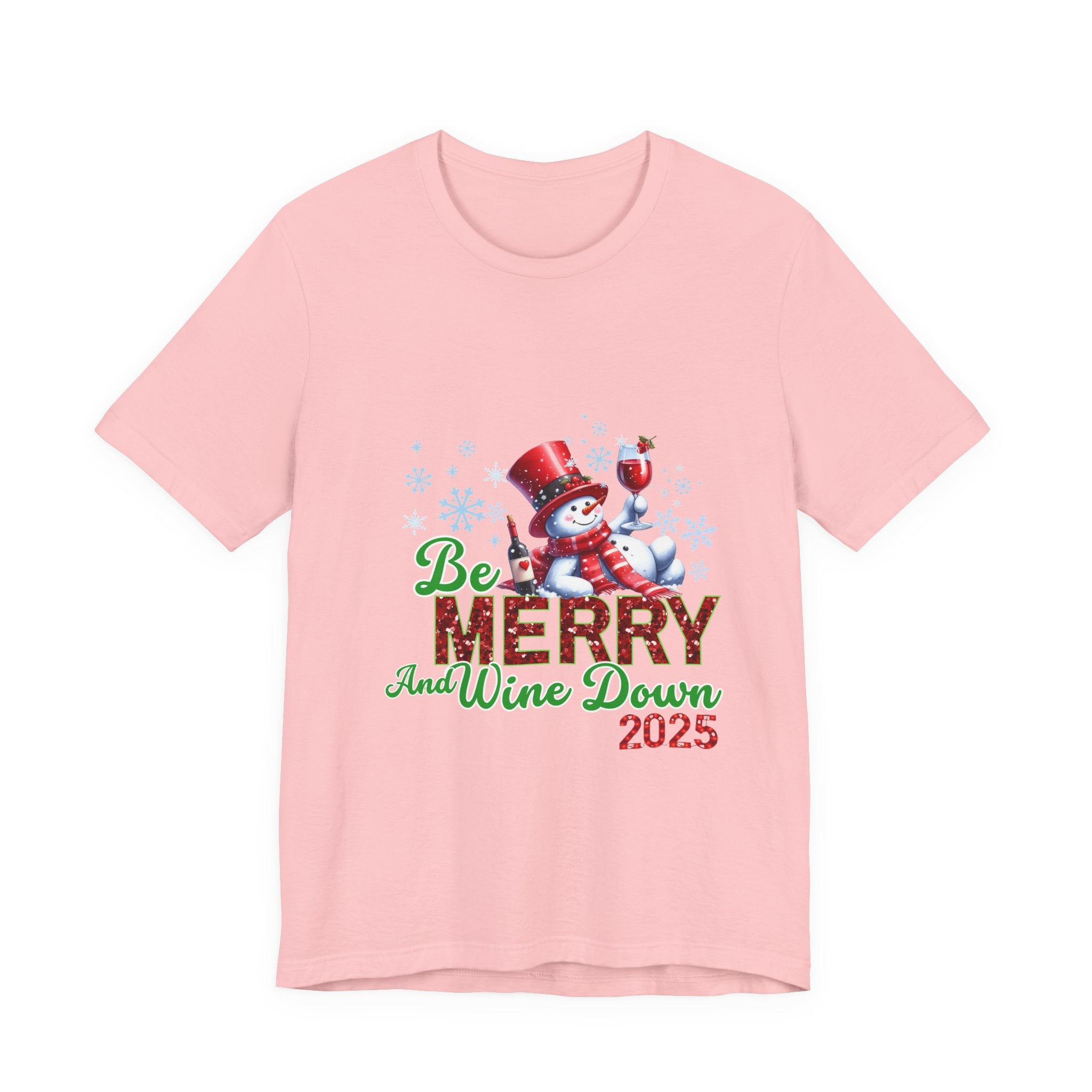 Festive Wine Down Tee, Holiday Shirt