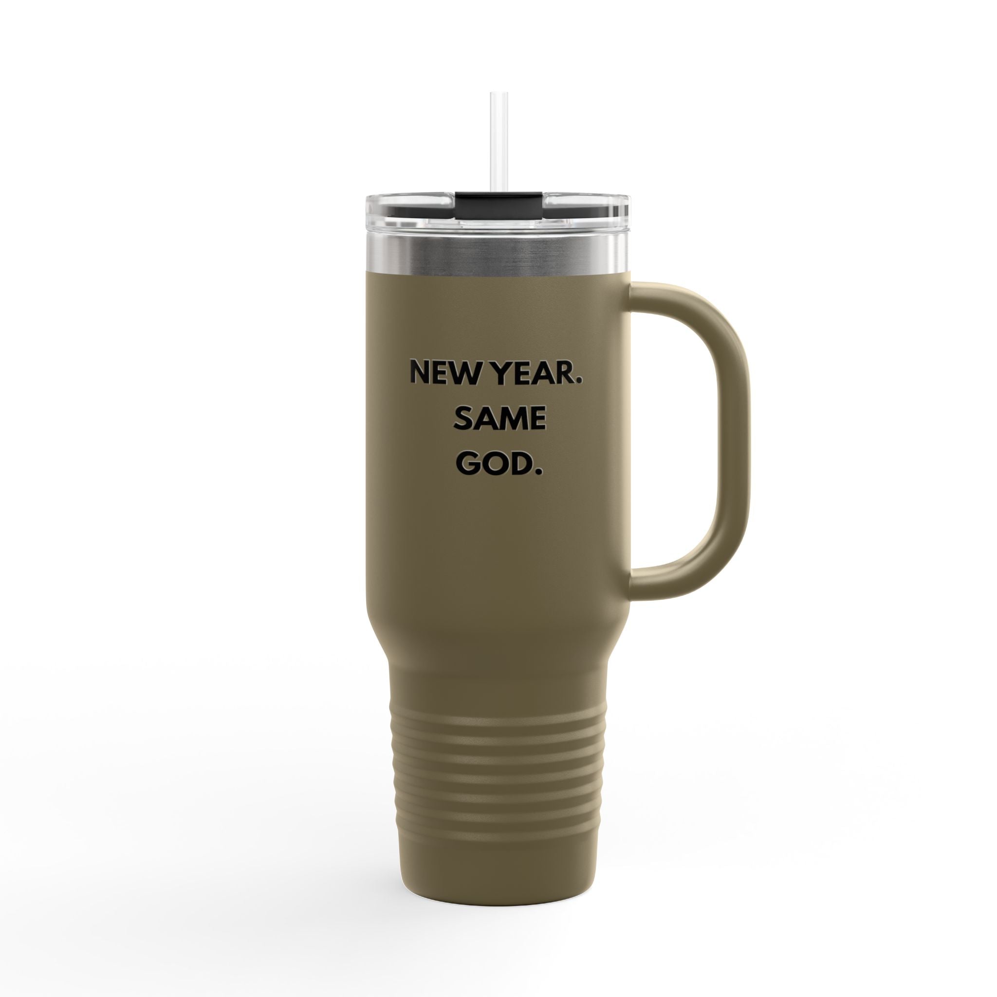 New Year, Same God -Inspirational Insulated Travel Mug, 40oz -