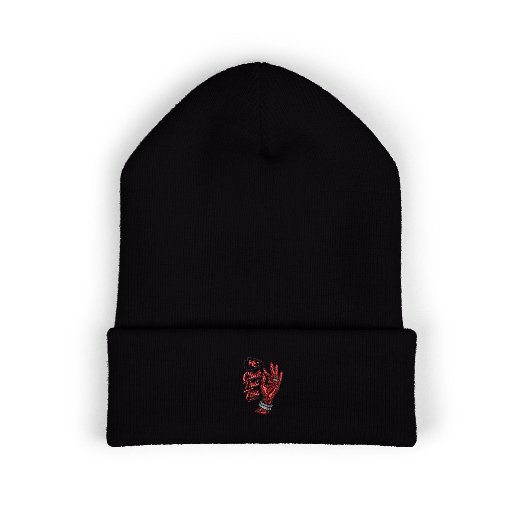 Clock That Tea Kansas City Chief Cozy Beanie