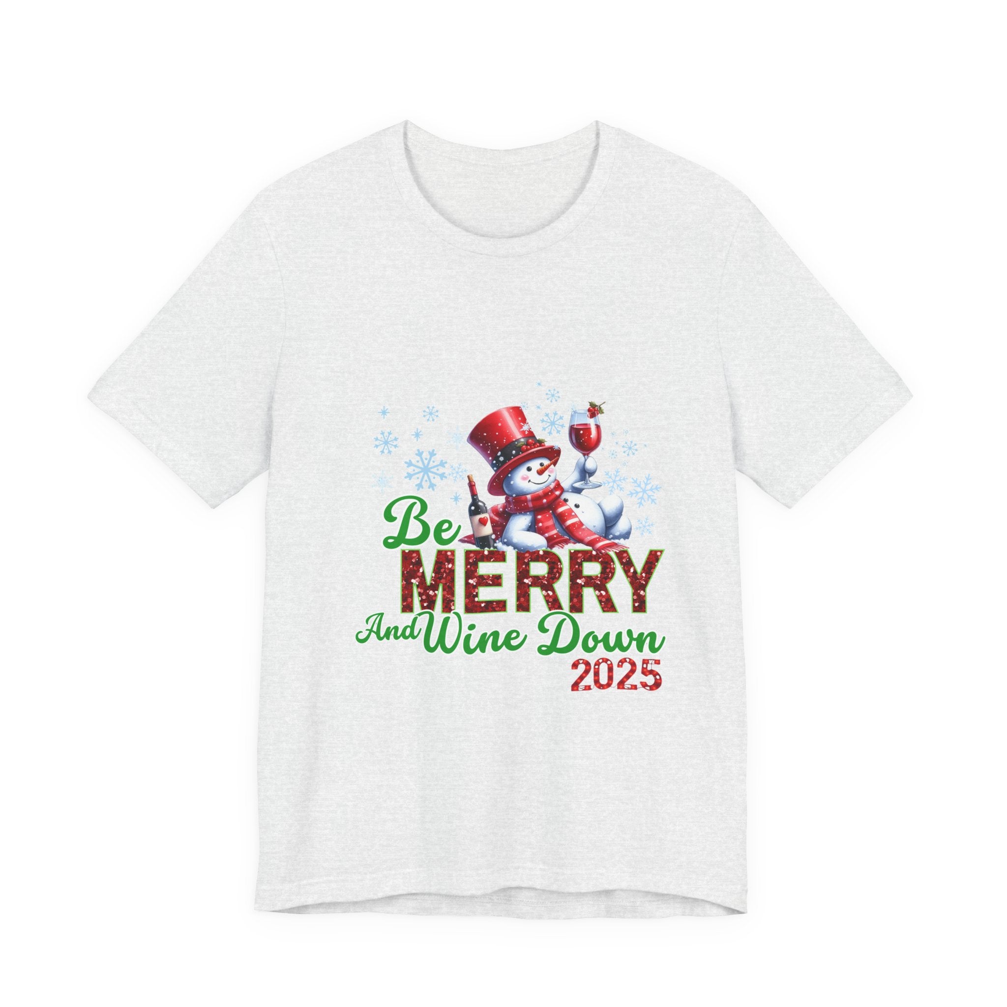 Festive Wine Down Tee, Holiday Shirt