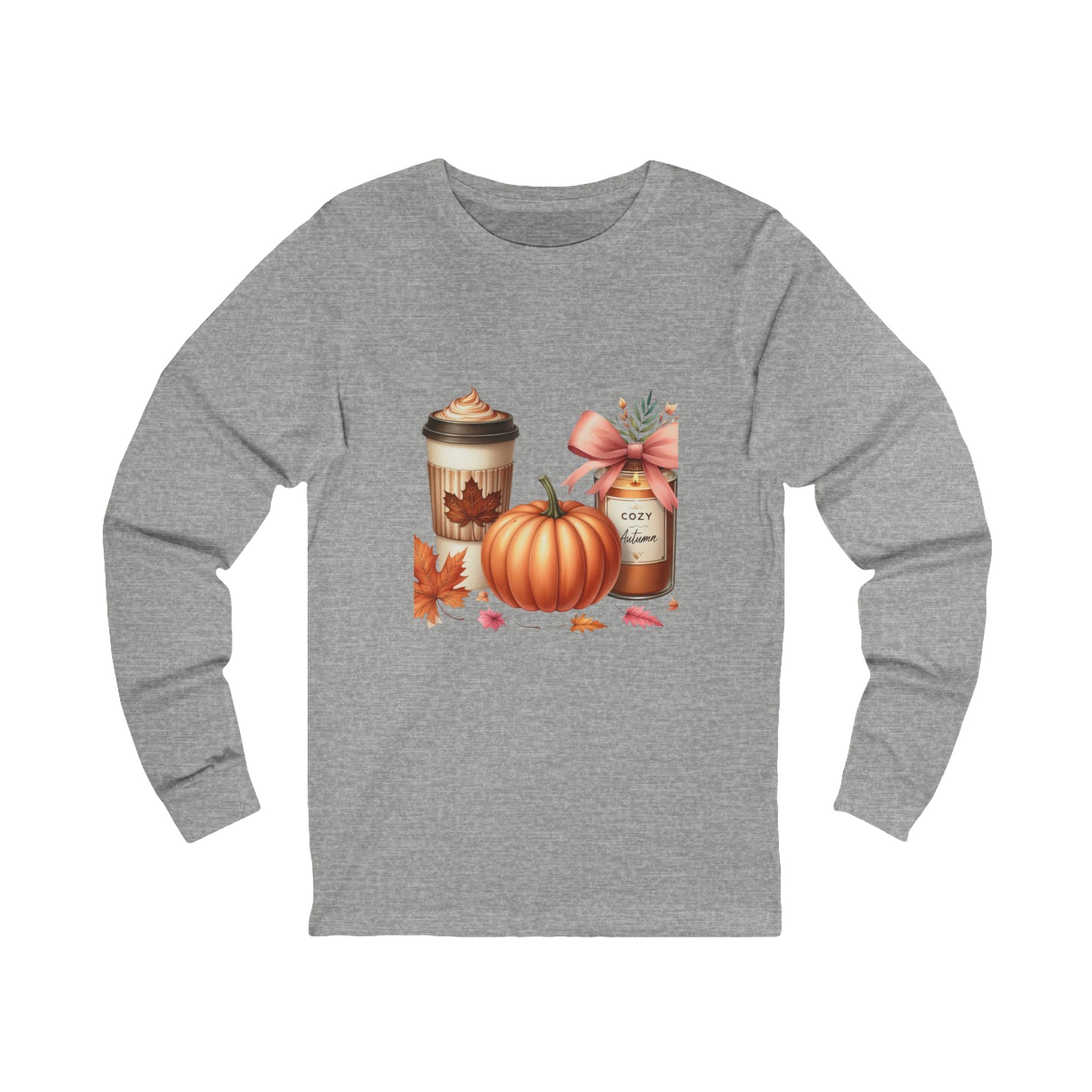 Cozy Fall Long Sleeve Tee, Pumpkin Spice Shirt