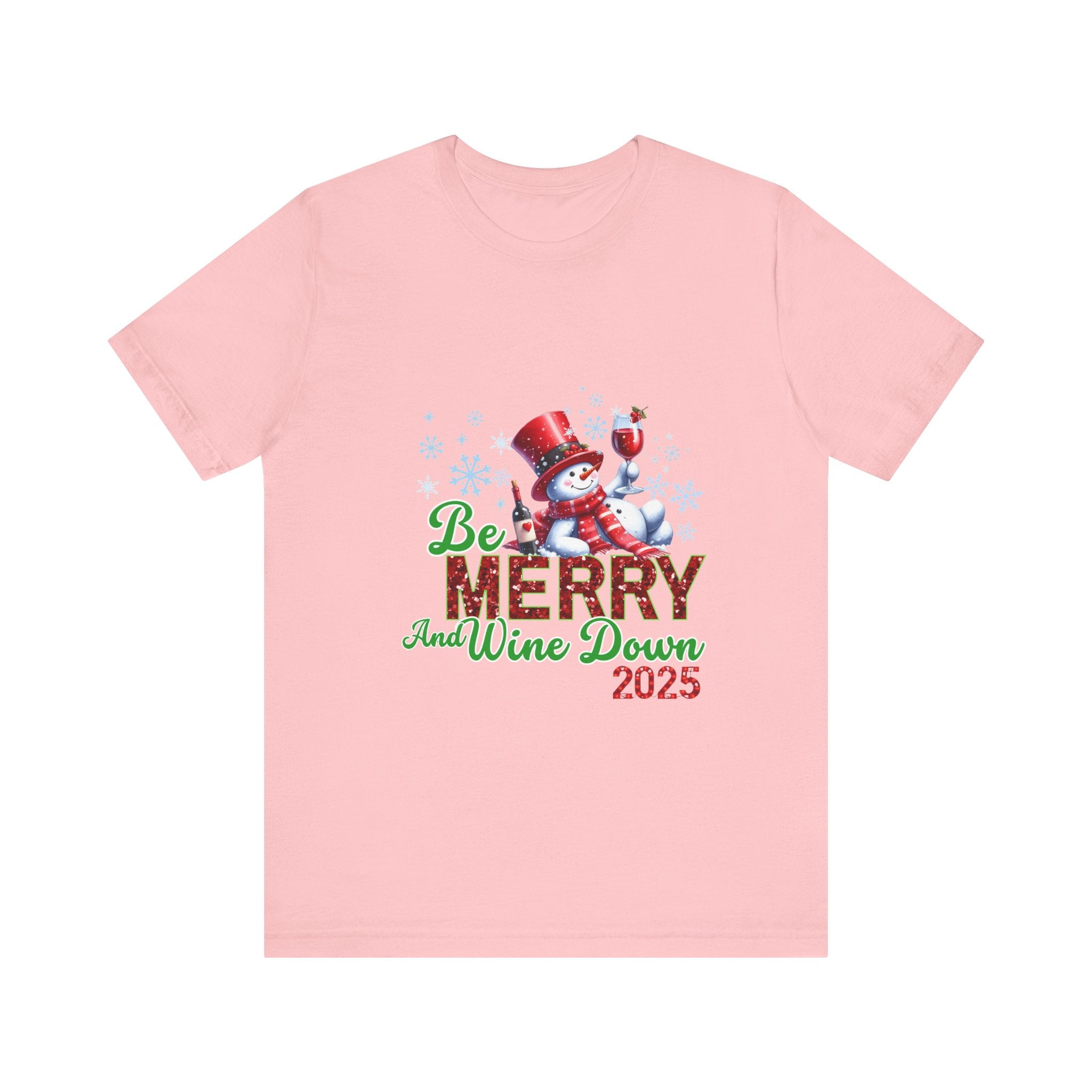 Festive Wine Down Tee, Holiday Shirt