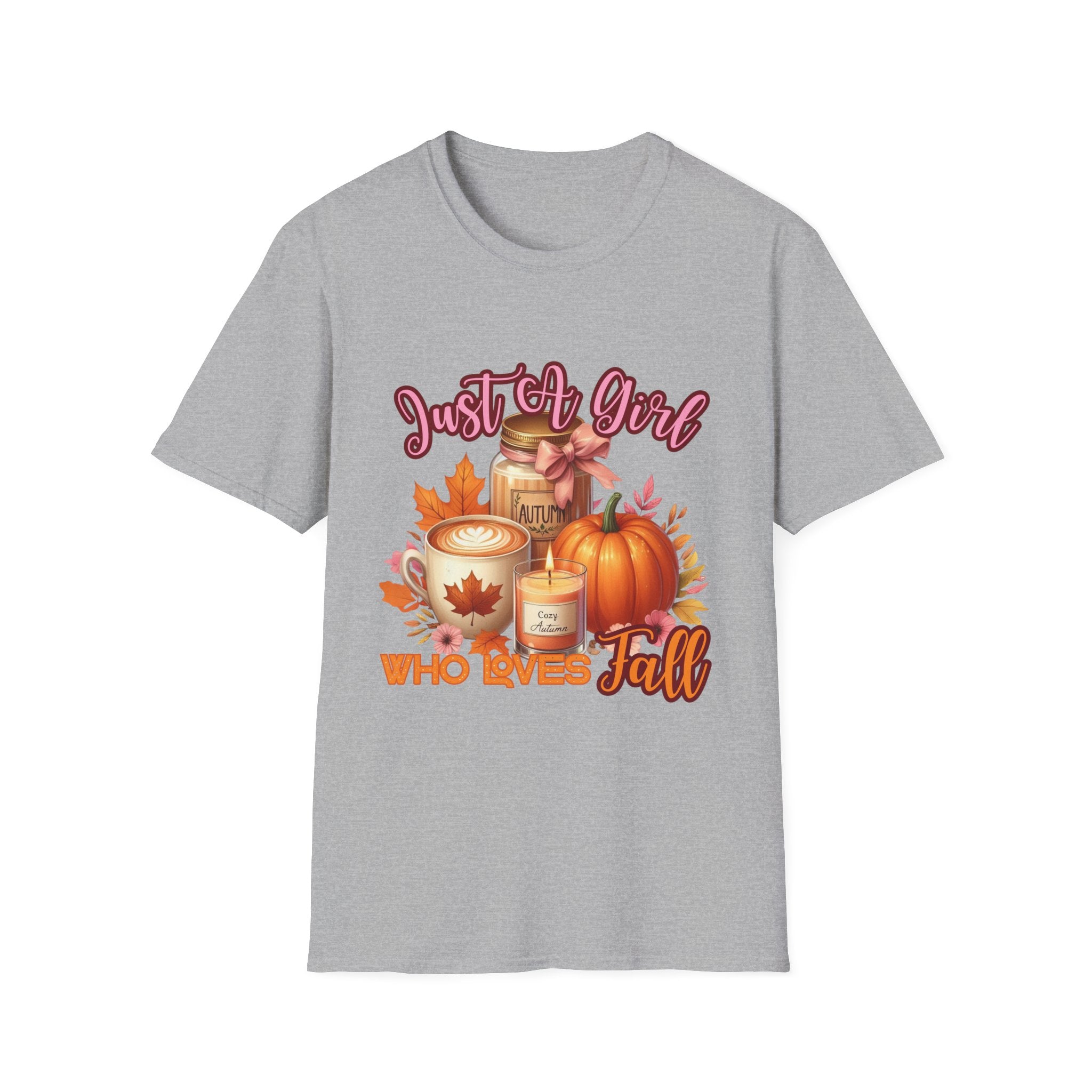 Fall Lover Unisex T-Shirt, Autumn Fashion Tee, Just a Girl Who Loves Fall Shirt, Seasonal Gift, Cozy Casual Wear
