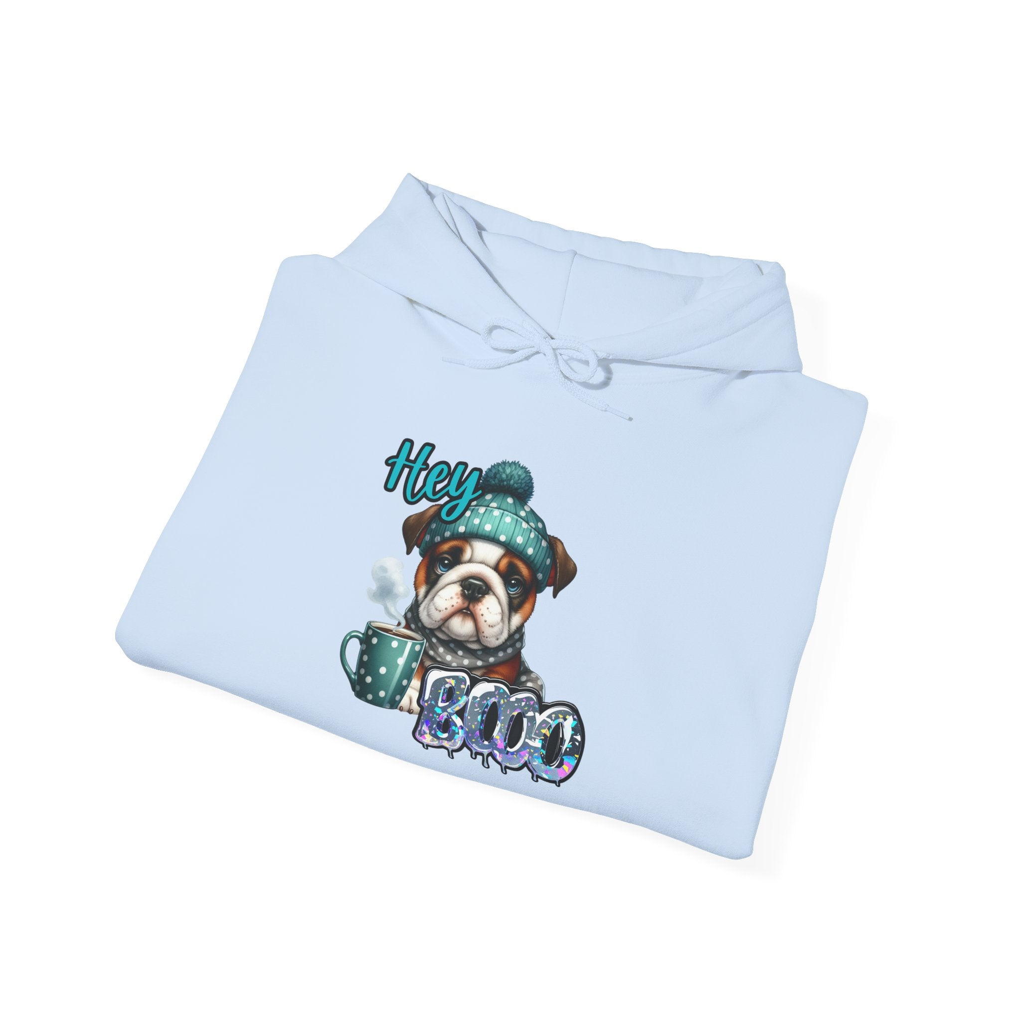 HEY BOO - Halloween Cute Dog Graphic Hoodie