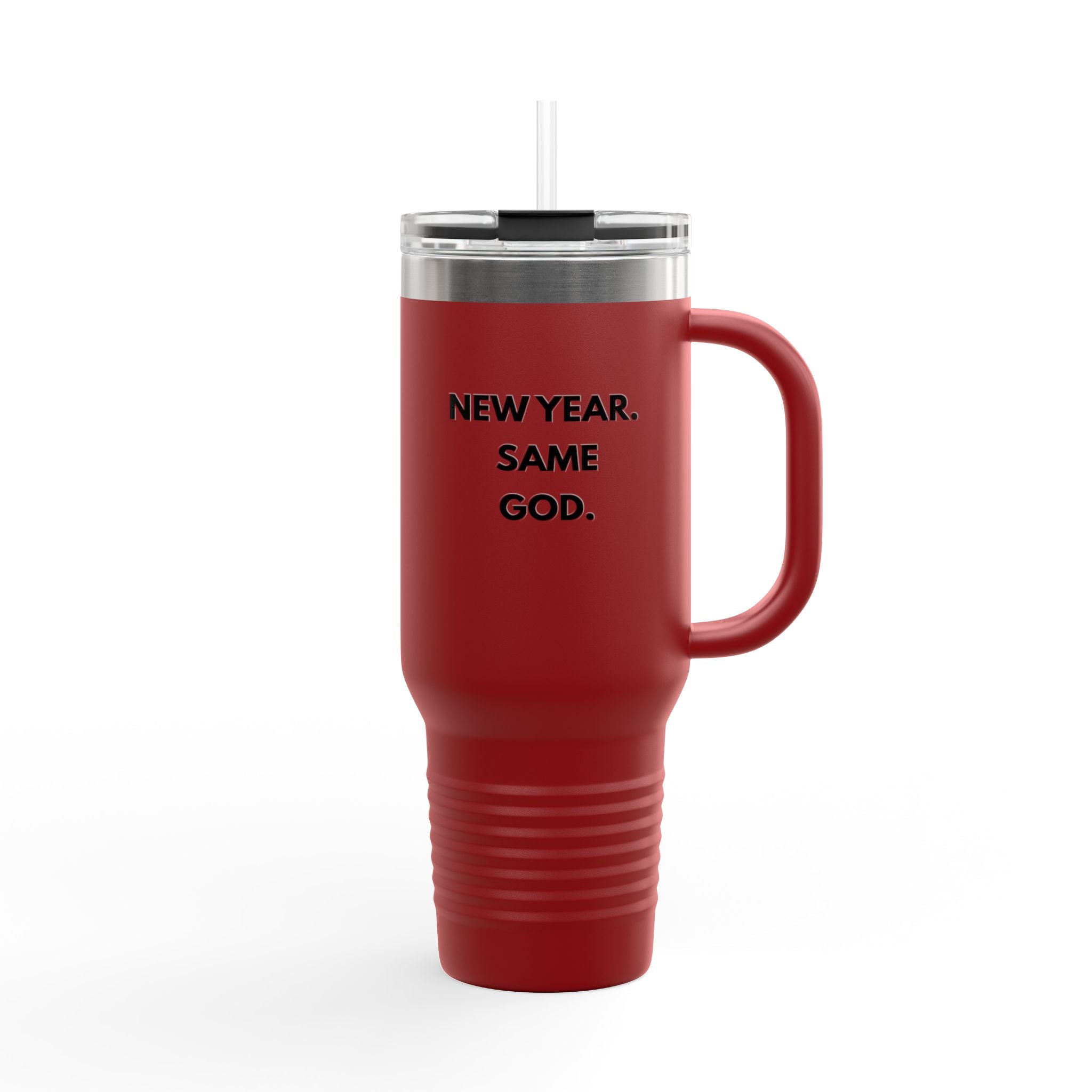 New Year, Same God -Inspirational Insulated Travel Mug, 40oz -