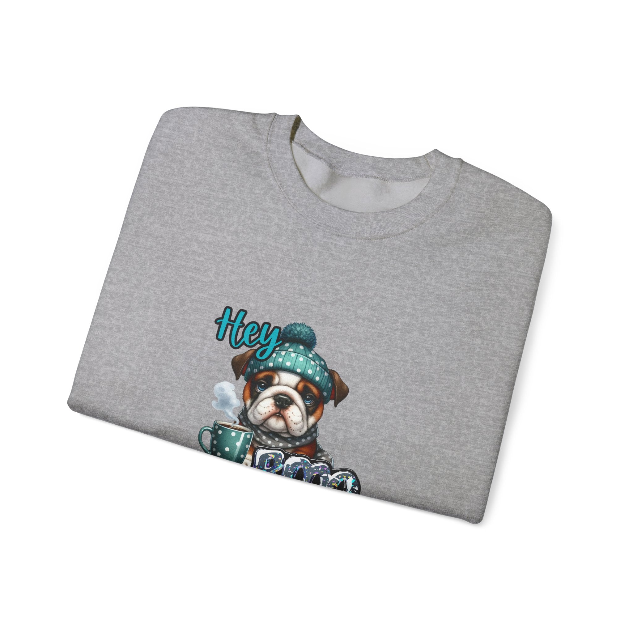 HEY Boo- Halloween -Cozy Dog Lover Sweatshirt