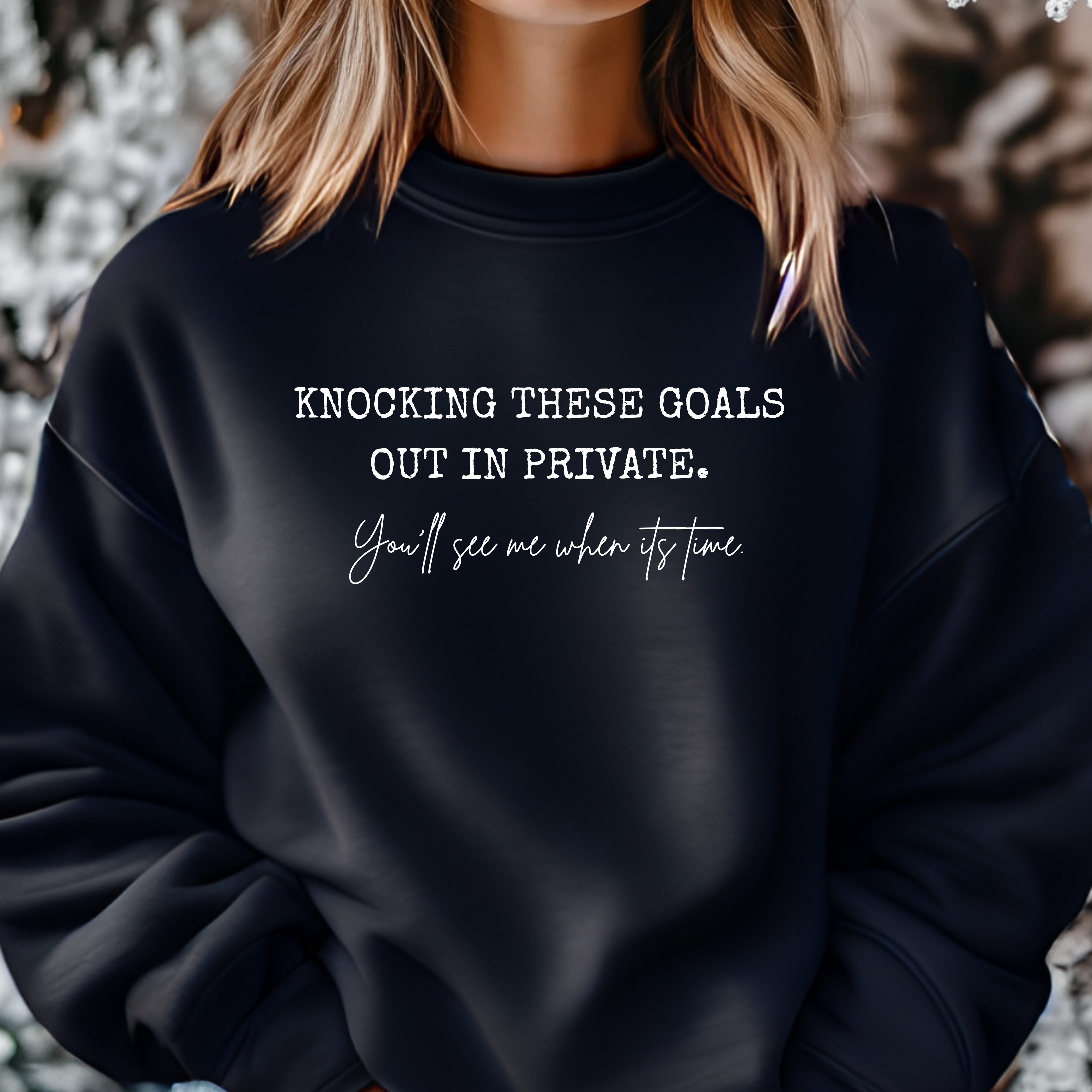 Knocking Goals Out- Crewneck Sweatshirt