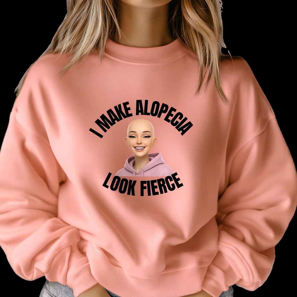 Fierce Alopecia Sweatshirt for Confidence