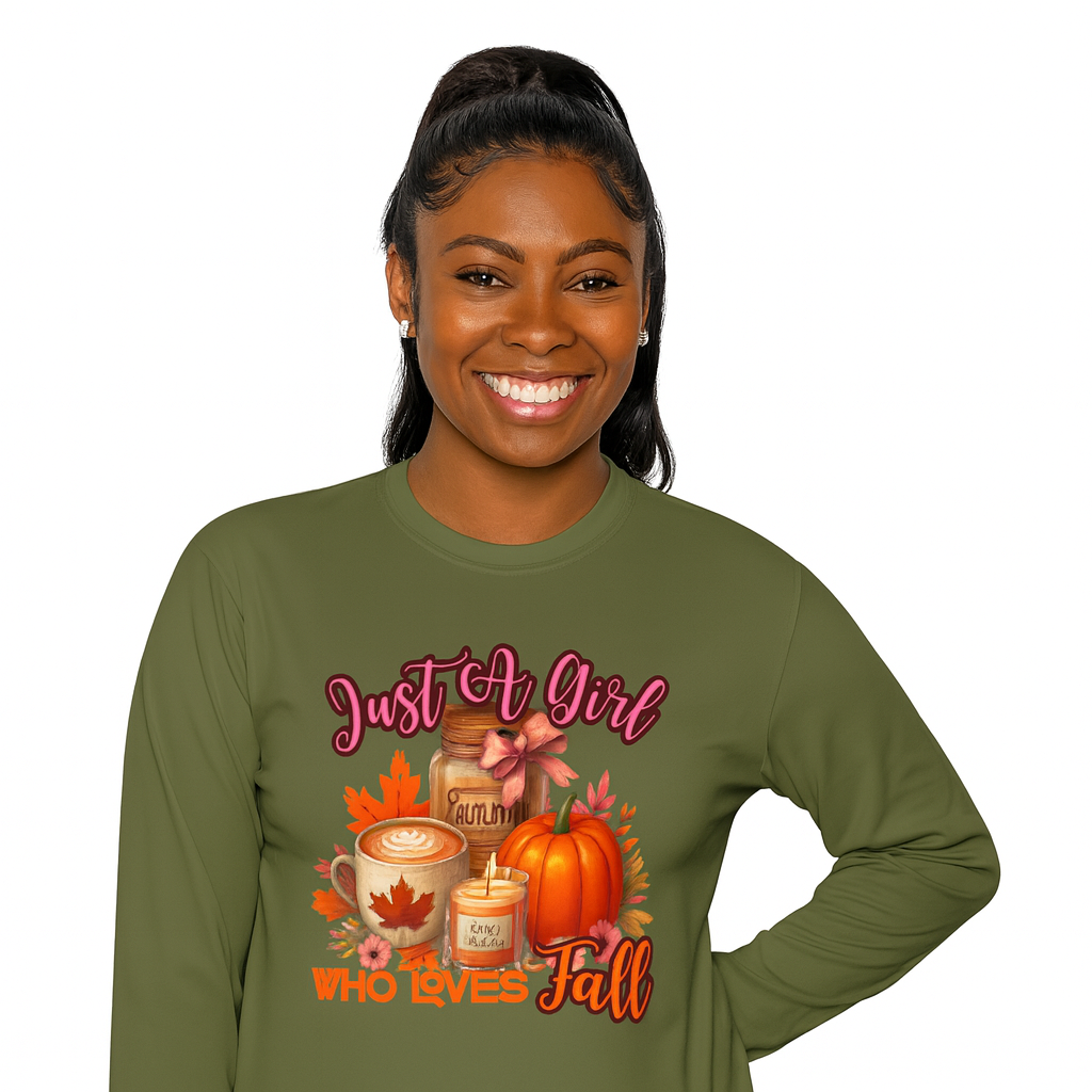 Just A Girl Who Loves Fall - Unisex Long Sleeve Tee