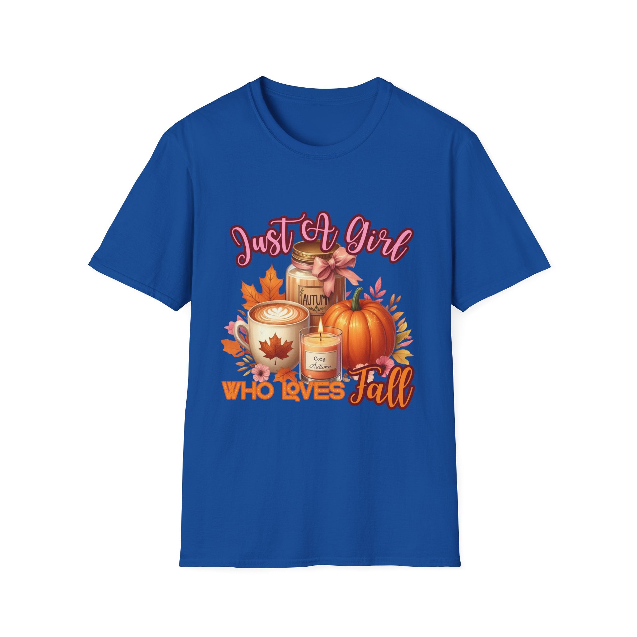 Fall Lover Unisex T-Shirt, Autumn Fashion Tee, Just a Girl Who Loves Fall Shirt, Seasonal Gift, Cozy Casual Wear