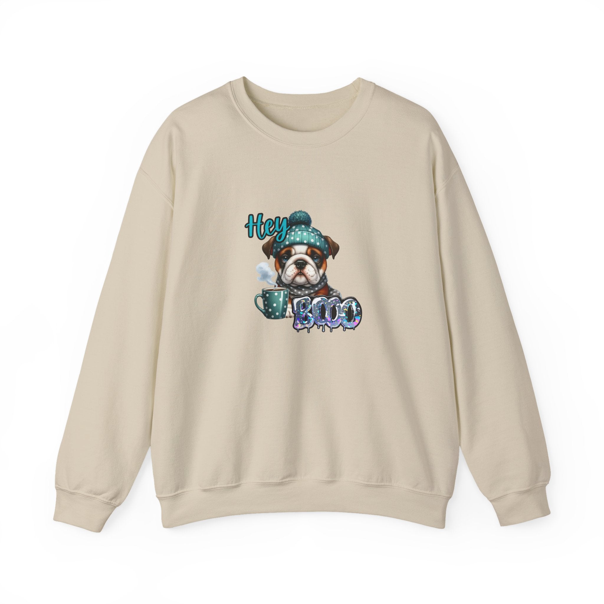 HEY Boo- Halloween -Cozy Dog Lover Sweatshirt