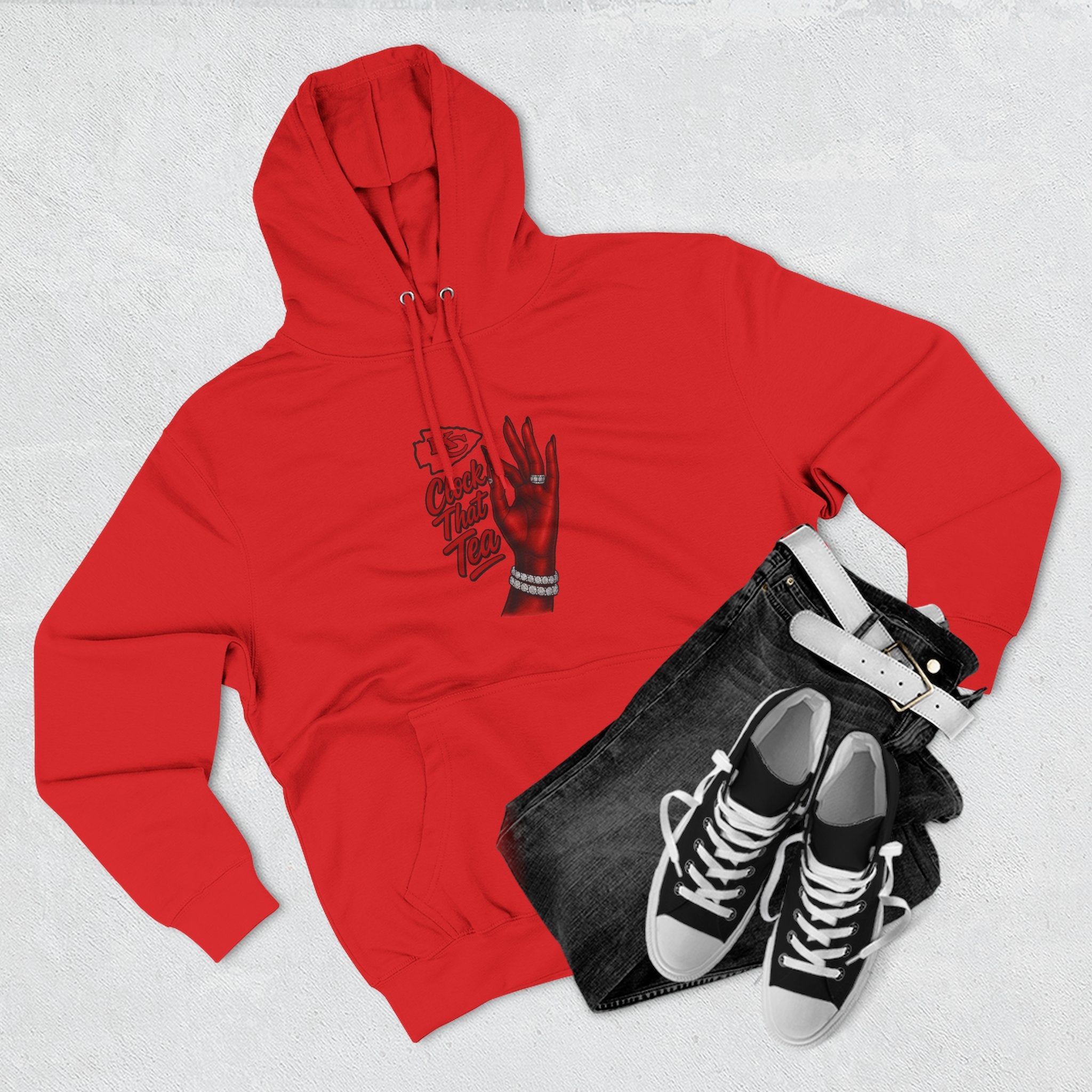Clock That Tea Kansas City Chief -Fleece Hoodie