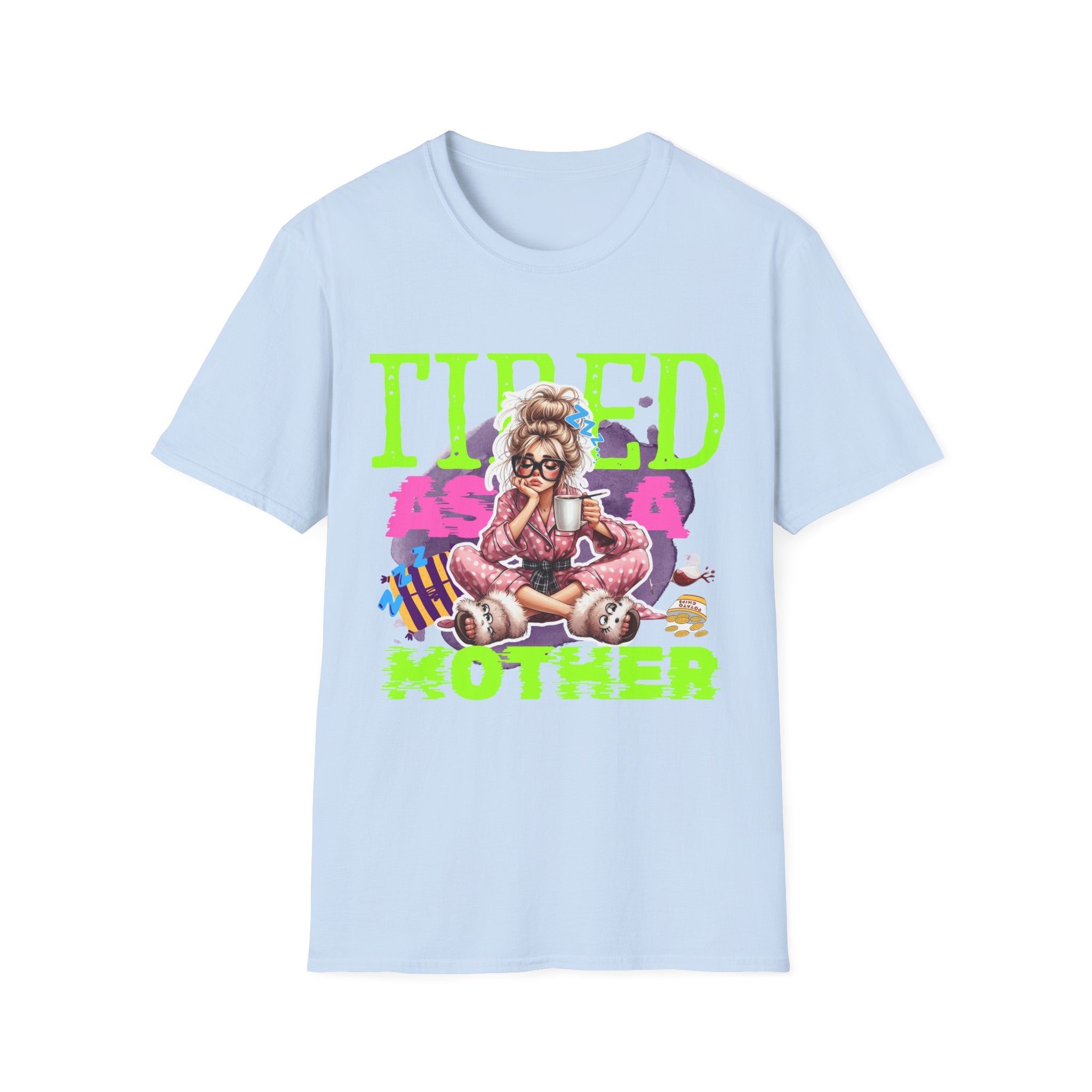 Funny Mom T-Shirt, Casual Tee for Mothers, Gift for Mom, Tired as a Mother Shirt, Relaxed Fit Women's Top