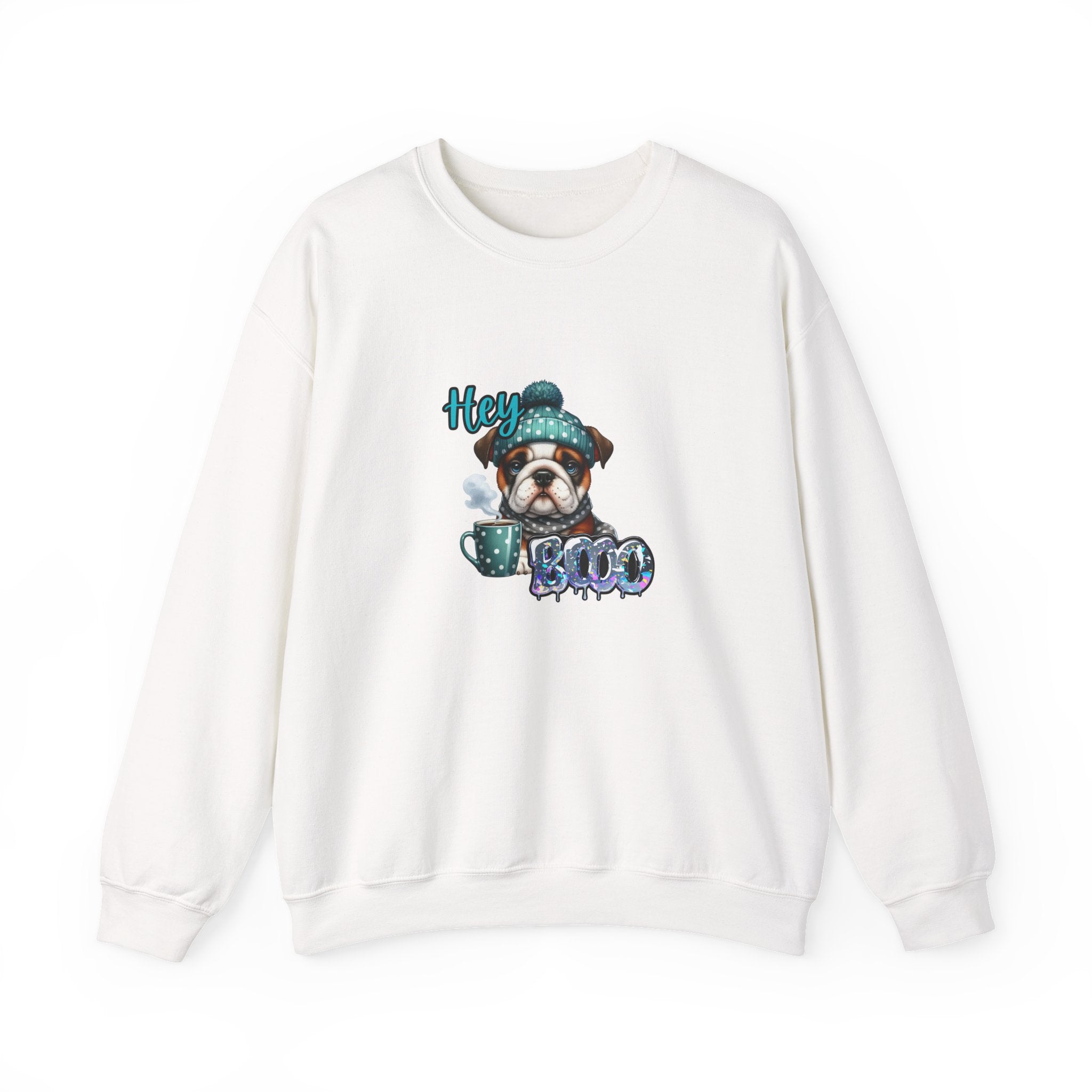 HEY Boo- Halloween -Cozy Dog Lover Sweatshirt