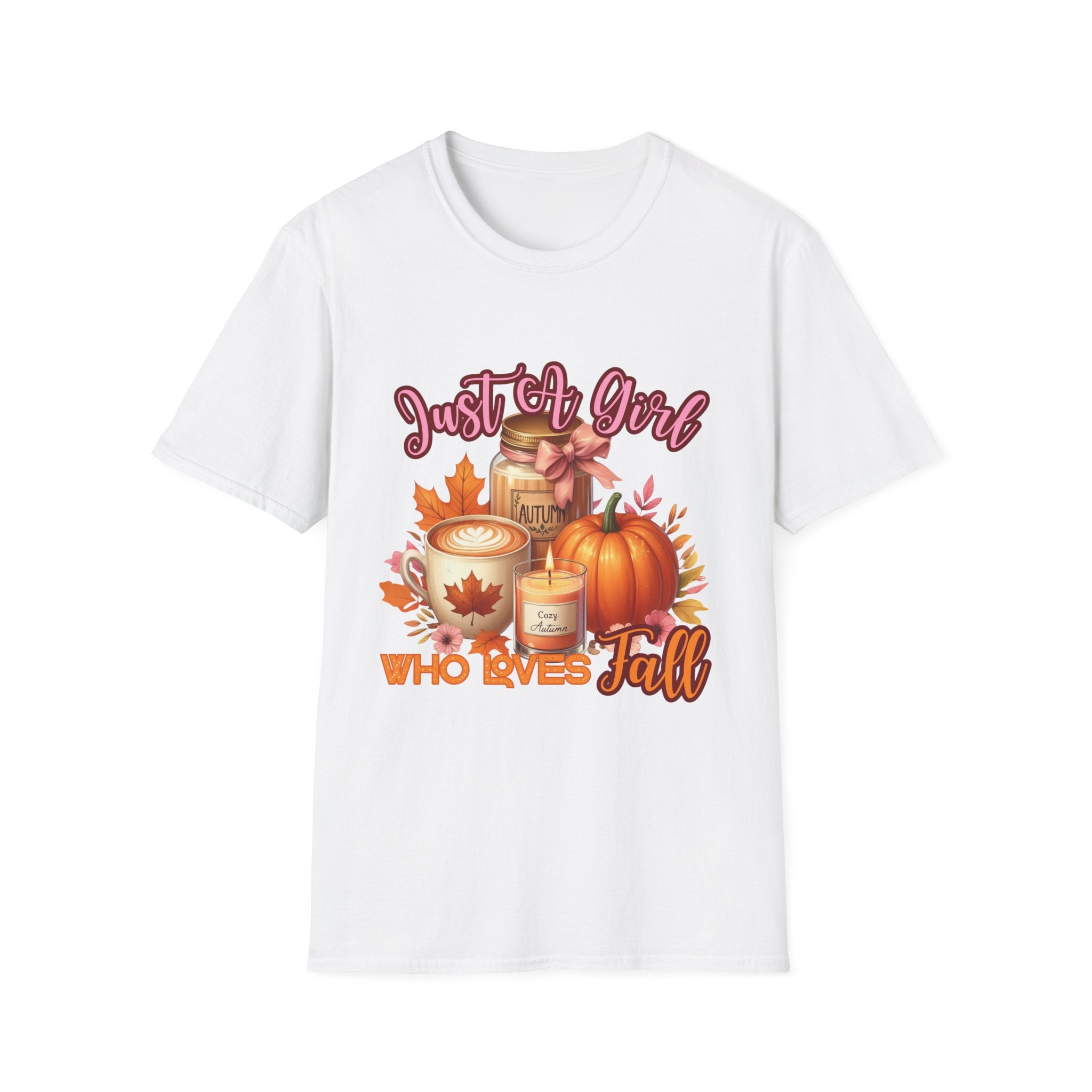 Fall Lover Unisex T-Shirt, Autumn Fashion Tee, Just a Girl Who Loves Fall Shirt, Seasonal Gift, Cozy Casual Wear