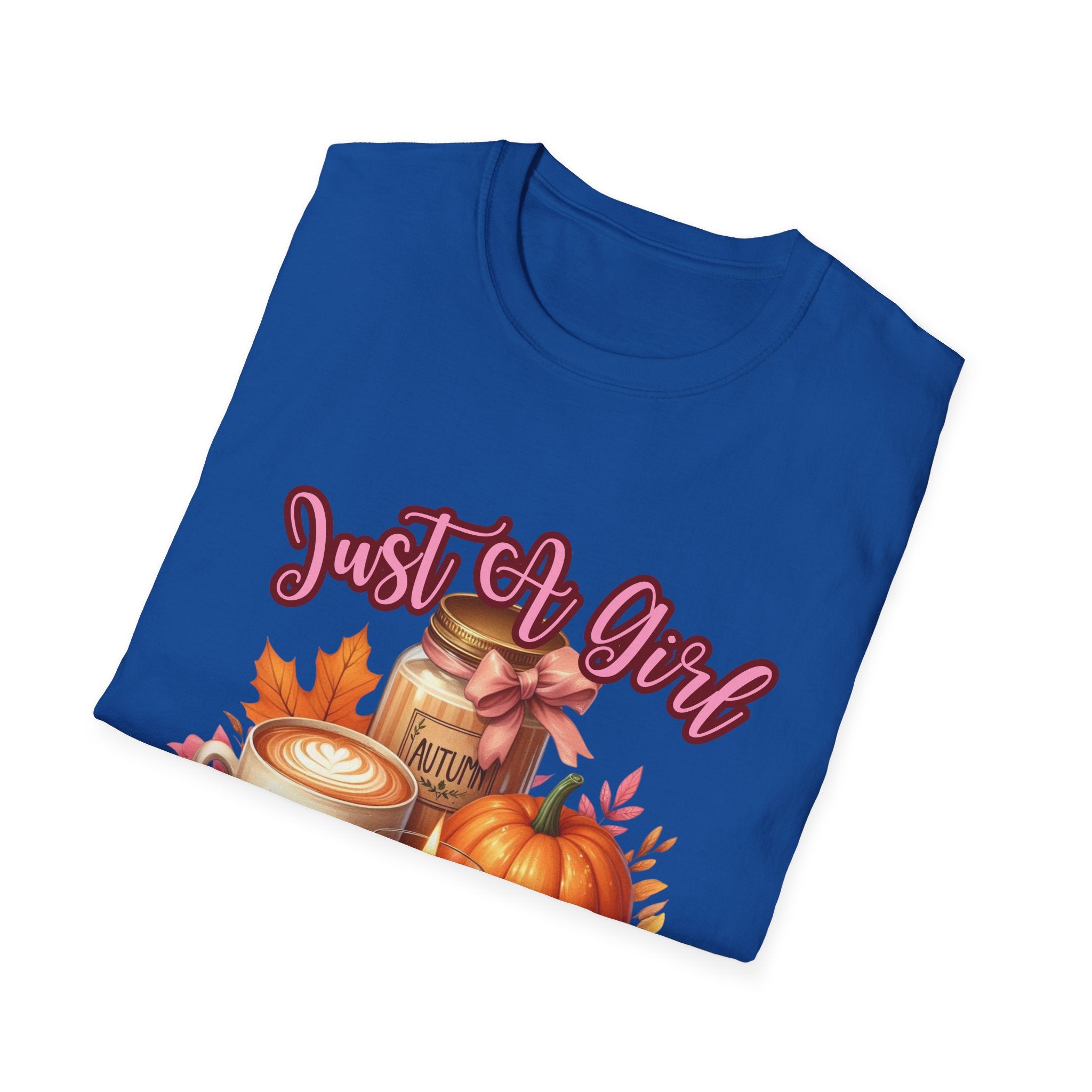 Fall Lover Unisex T-Shirt, Autumn Fashion Tee, Just a Girl Who Loves Fall Shirt, Seasonal Gift, Cozy Casual Wear