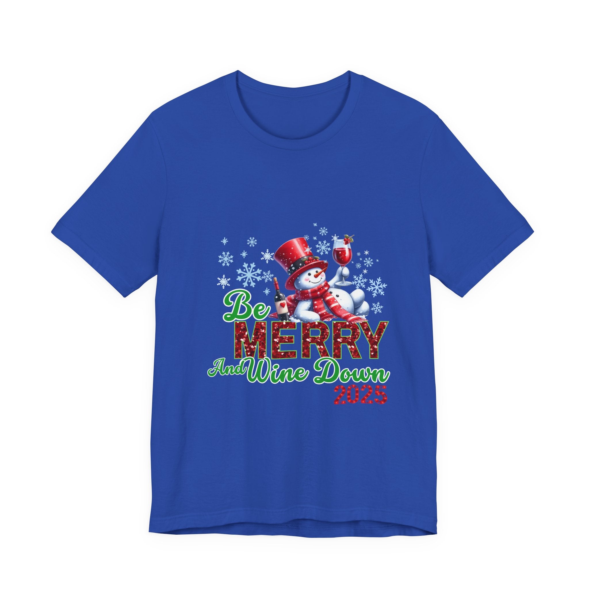 Festive Wine Down Tee, Holiday Shirt