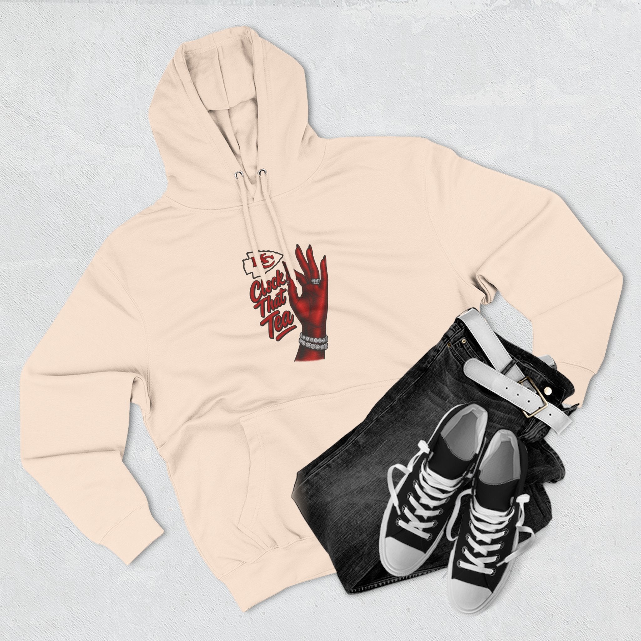 Clock That Tea Kansas City Chief -Fleece Hoodie
