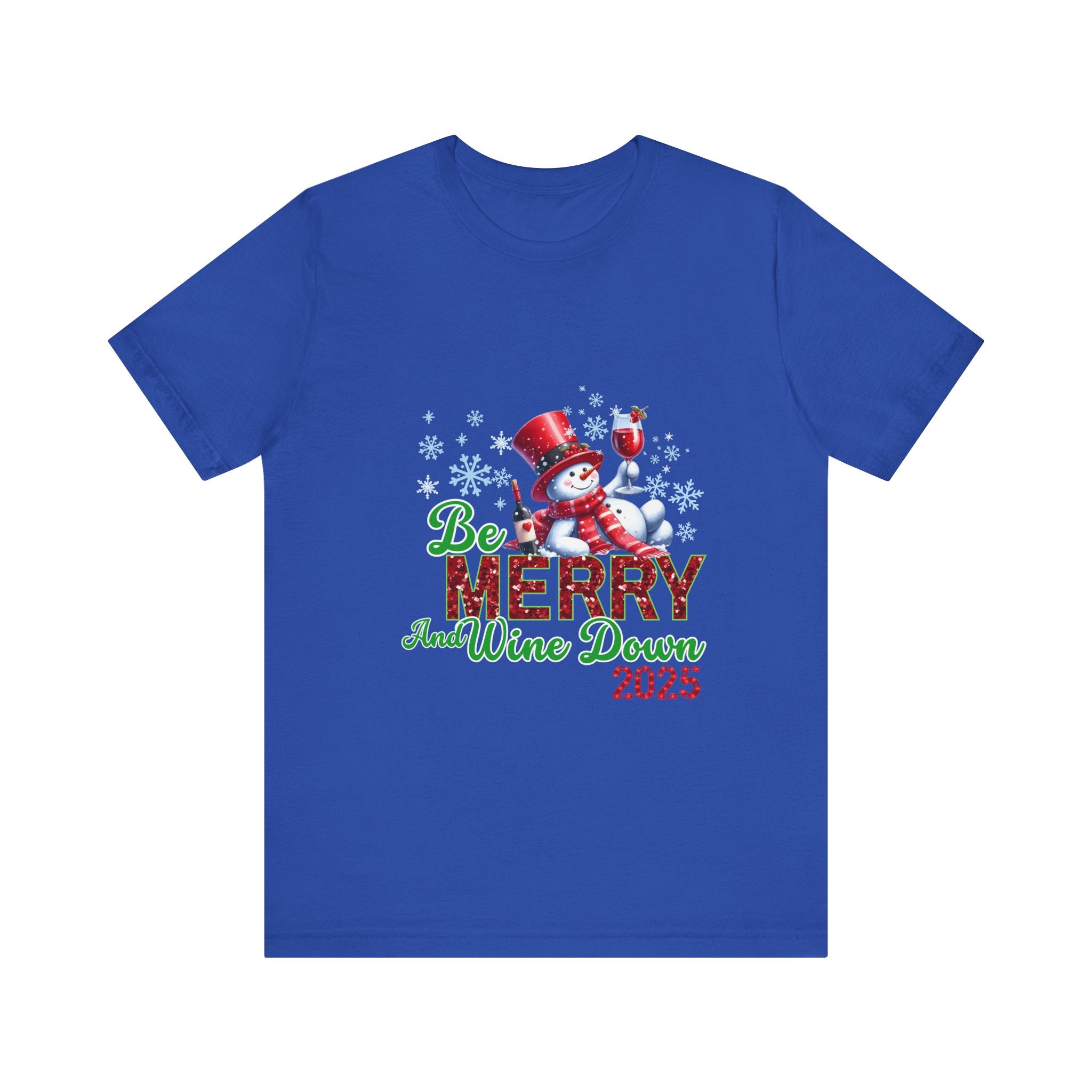 Festive Wine Down Tee, Holiday Shirt