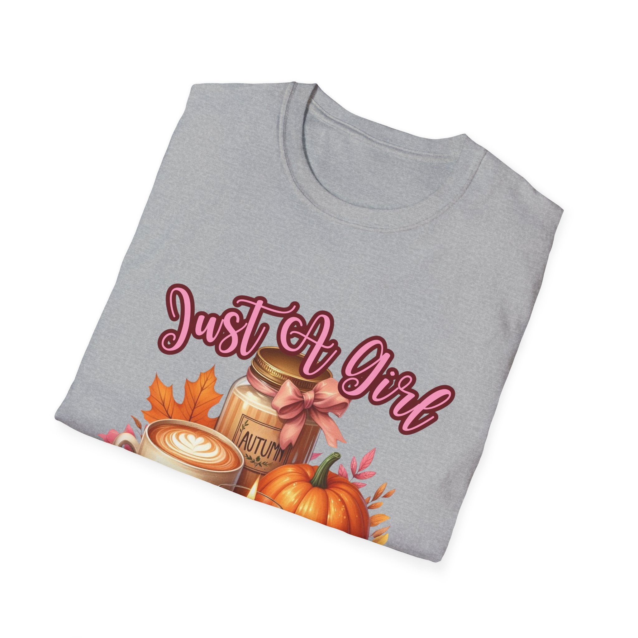 Fall Lover Unisex T-Shirt, Autumn Fashion Tee, Just a Girl Who Loves Fall Shirt, Seasonal Gift, Cozy Casual Wear