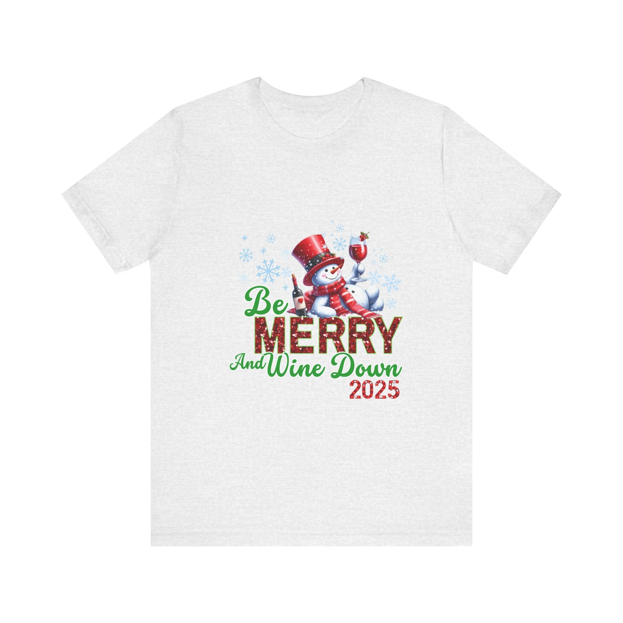Festive Wine Down Tee, Holiday Shirt