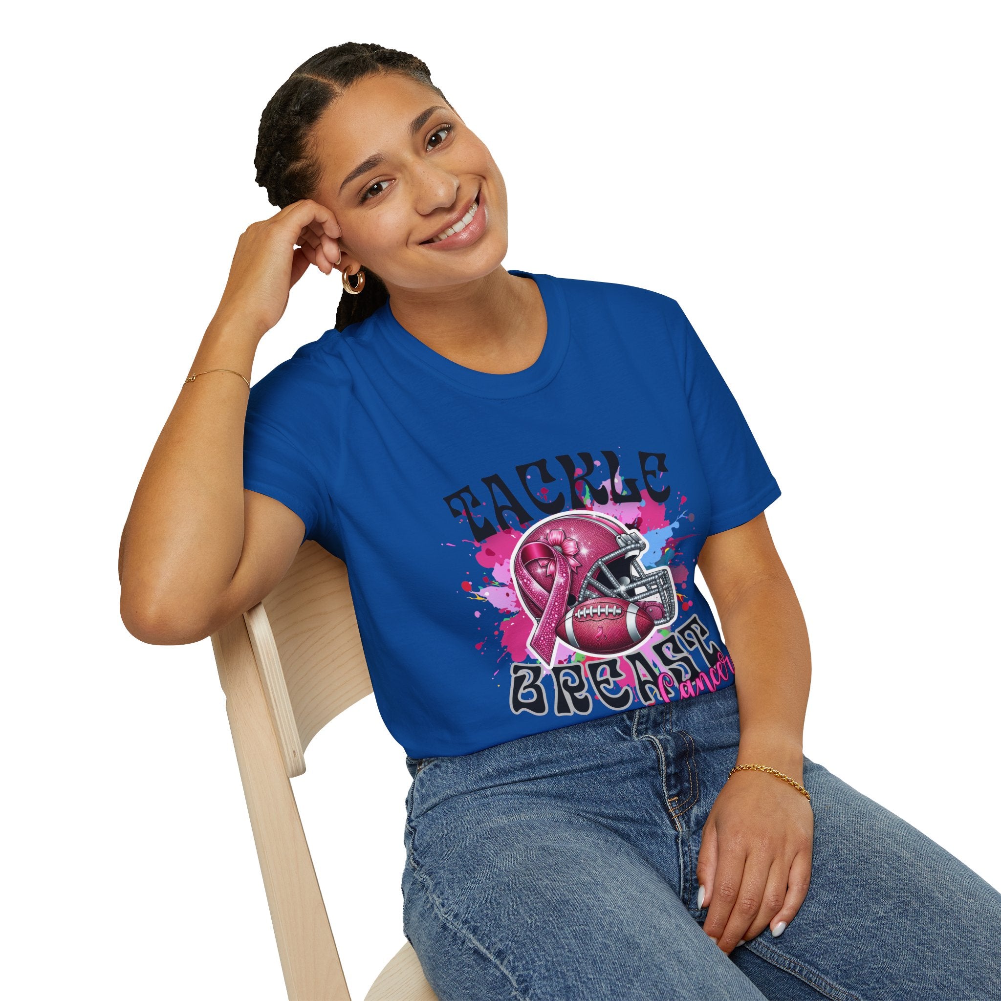 Tackle Breast Cancer T-shirt Support Breast Cancer