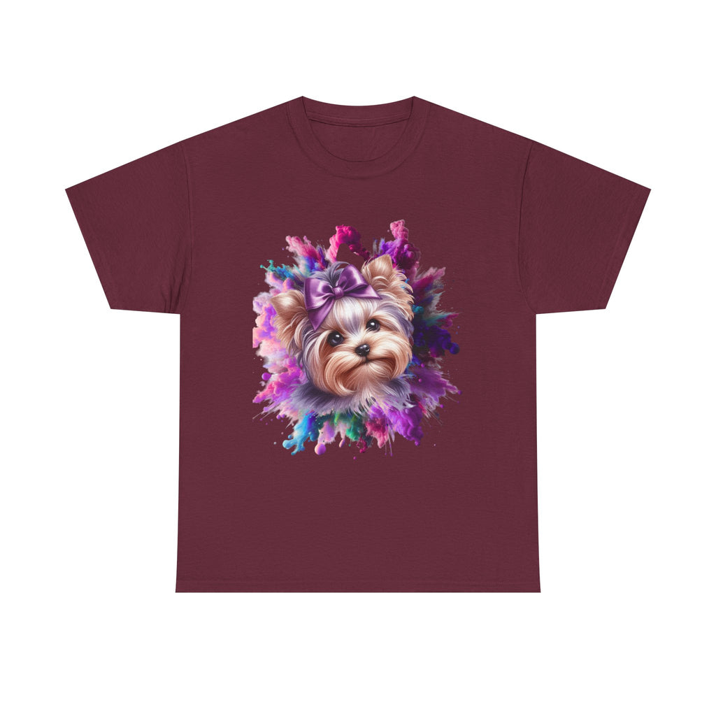Cute Dog Painting Unisex Tee, Pet Lover T-Shirt, Animal Art Shirt, Dog Mom Gift, Colorful Animal Tee, Cute Pet Apparel