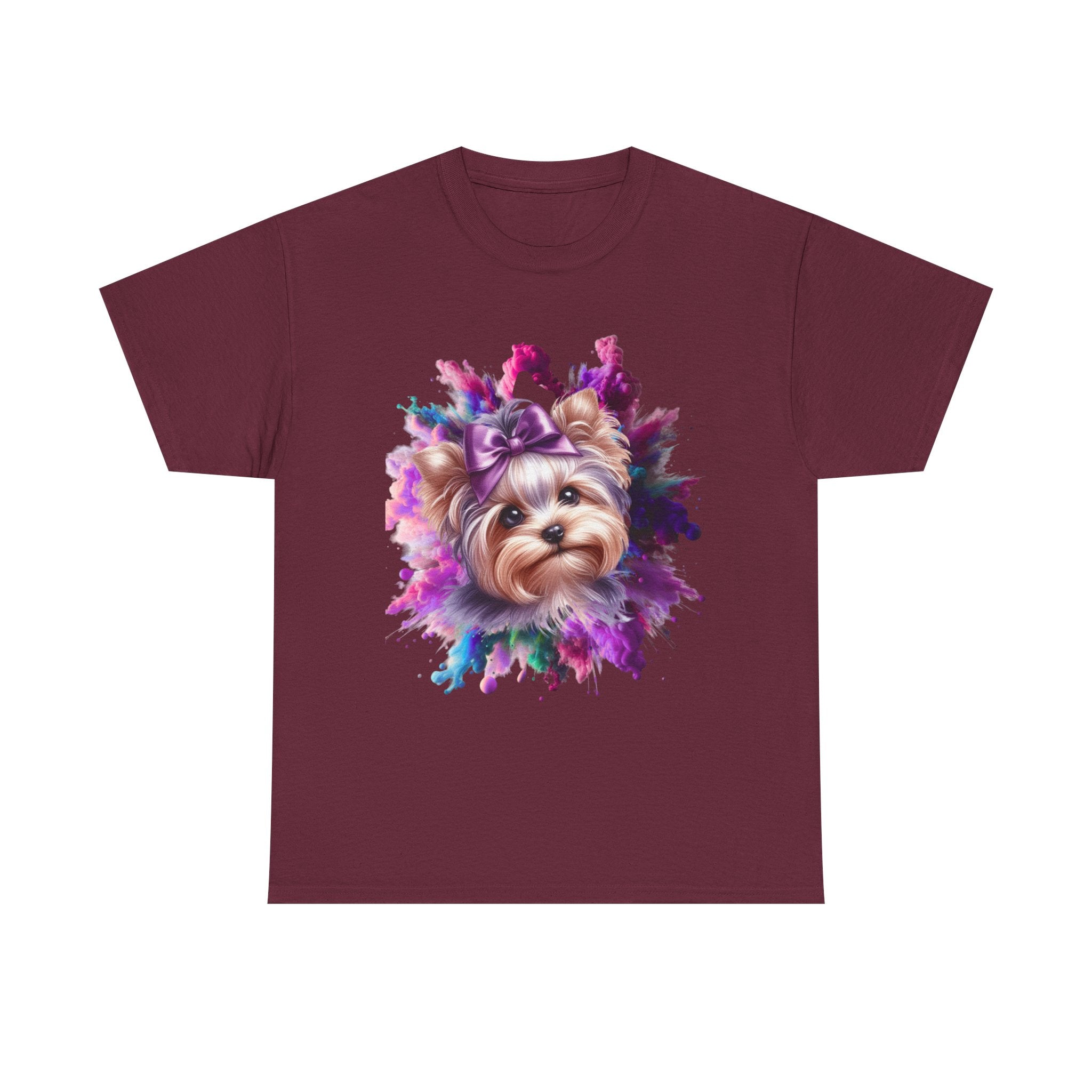 Cute Dog Painting Unisex Tee, Pet Lover T-Shirt, Animal Art Shirt, Dog Mom Gift, Colorful Animal Tee, Cute Pet Apparel