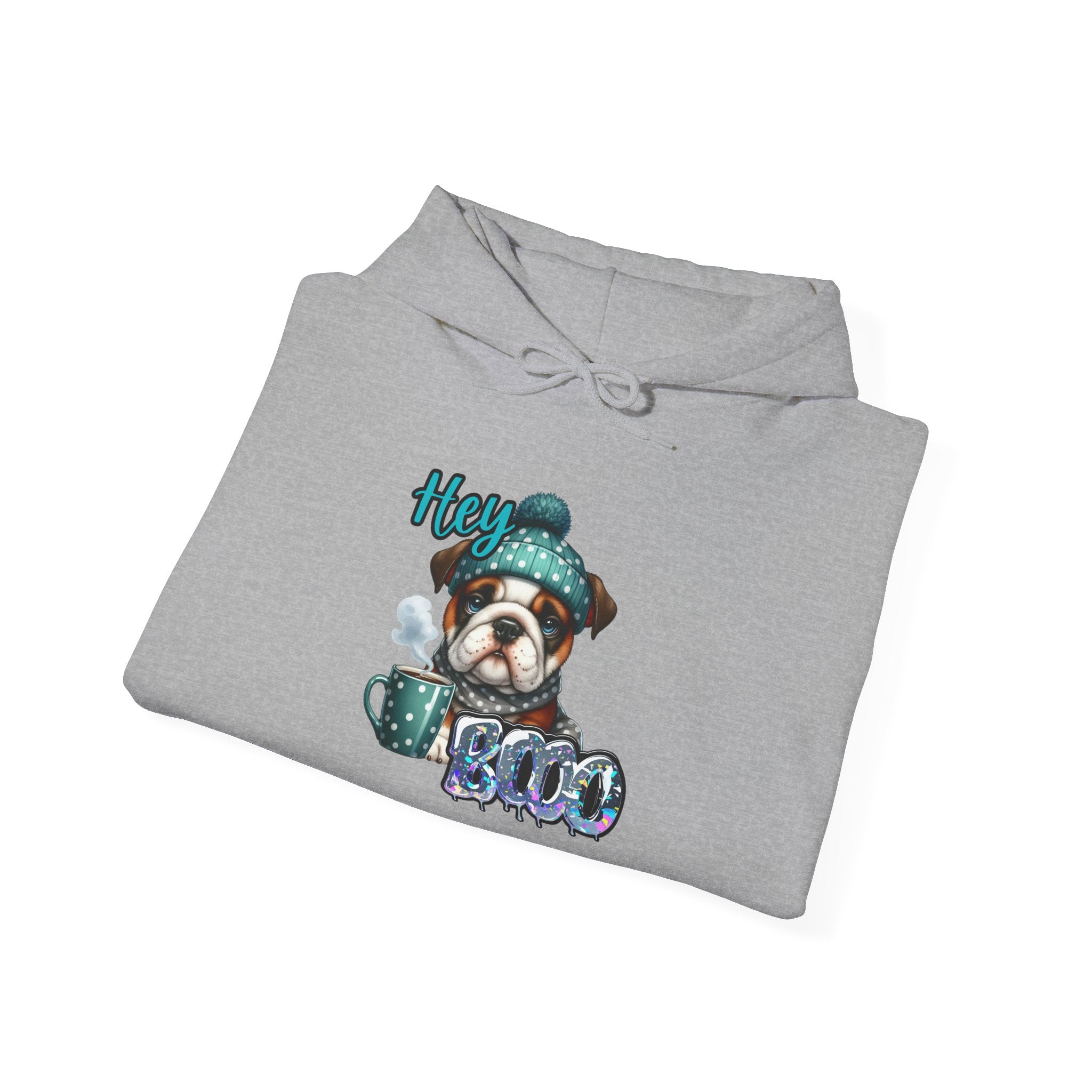 HEY BOO - Halloween Cute Dog Graphic Hoodie