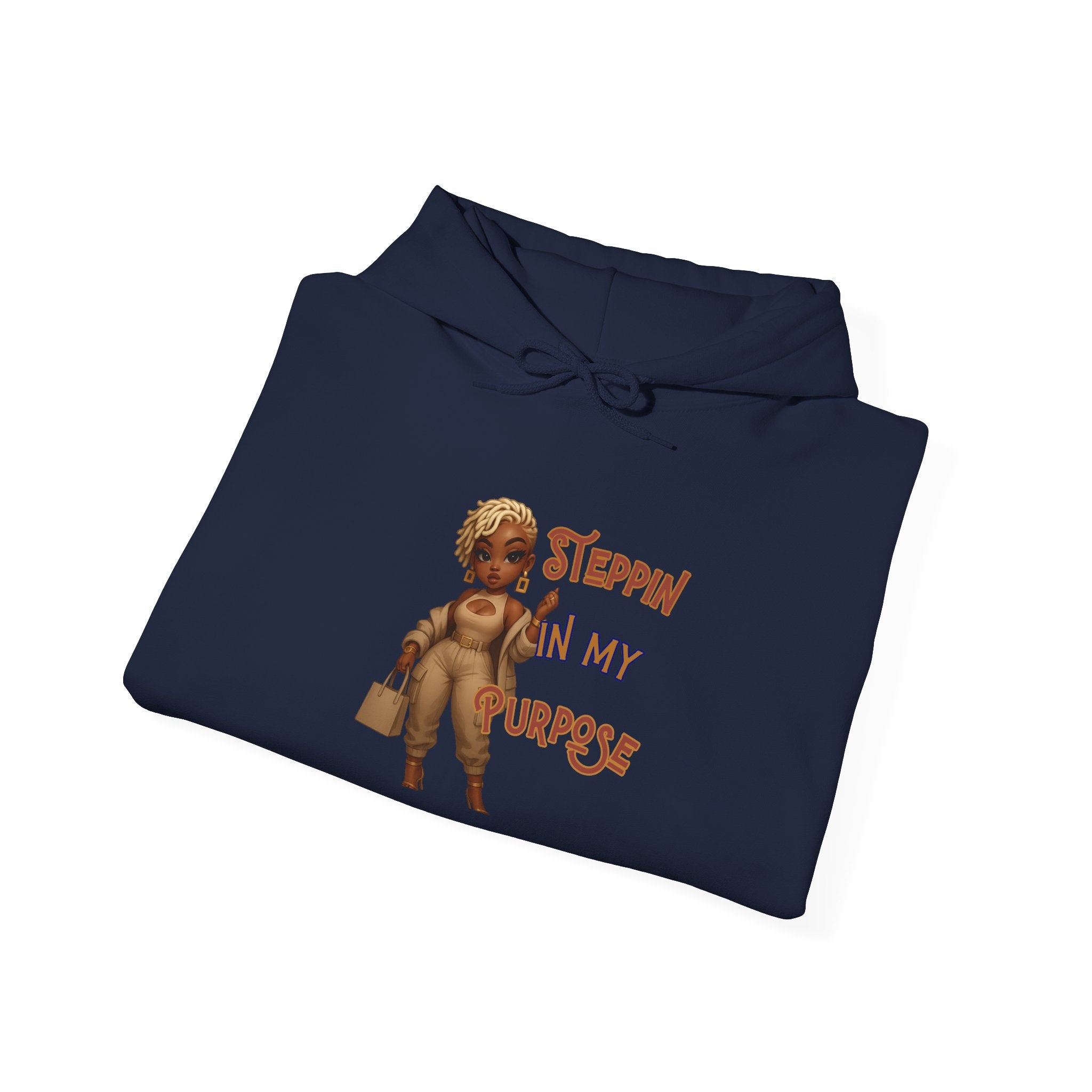 Empowering Hoodie - Steppin' In My Purpose, Motivational Gift, Cozy Sweatshirt, Bougie Apparel, Birthday Gift
