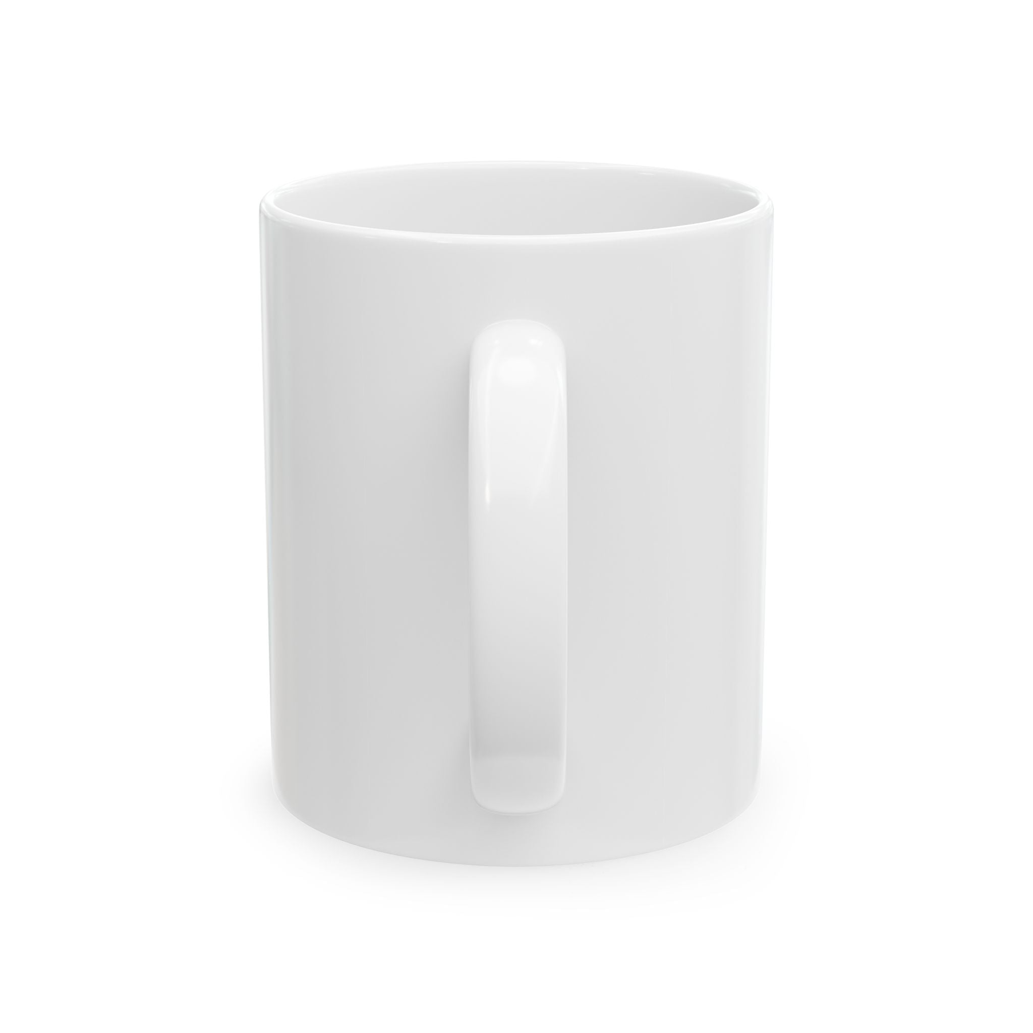 Peaceful Message Ceramic Mug - Coffee Cup for Mindful Moments, Gift for Friends, Motivational Drinkware, Office Decor, Self-Care Essentials