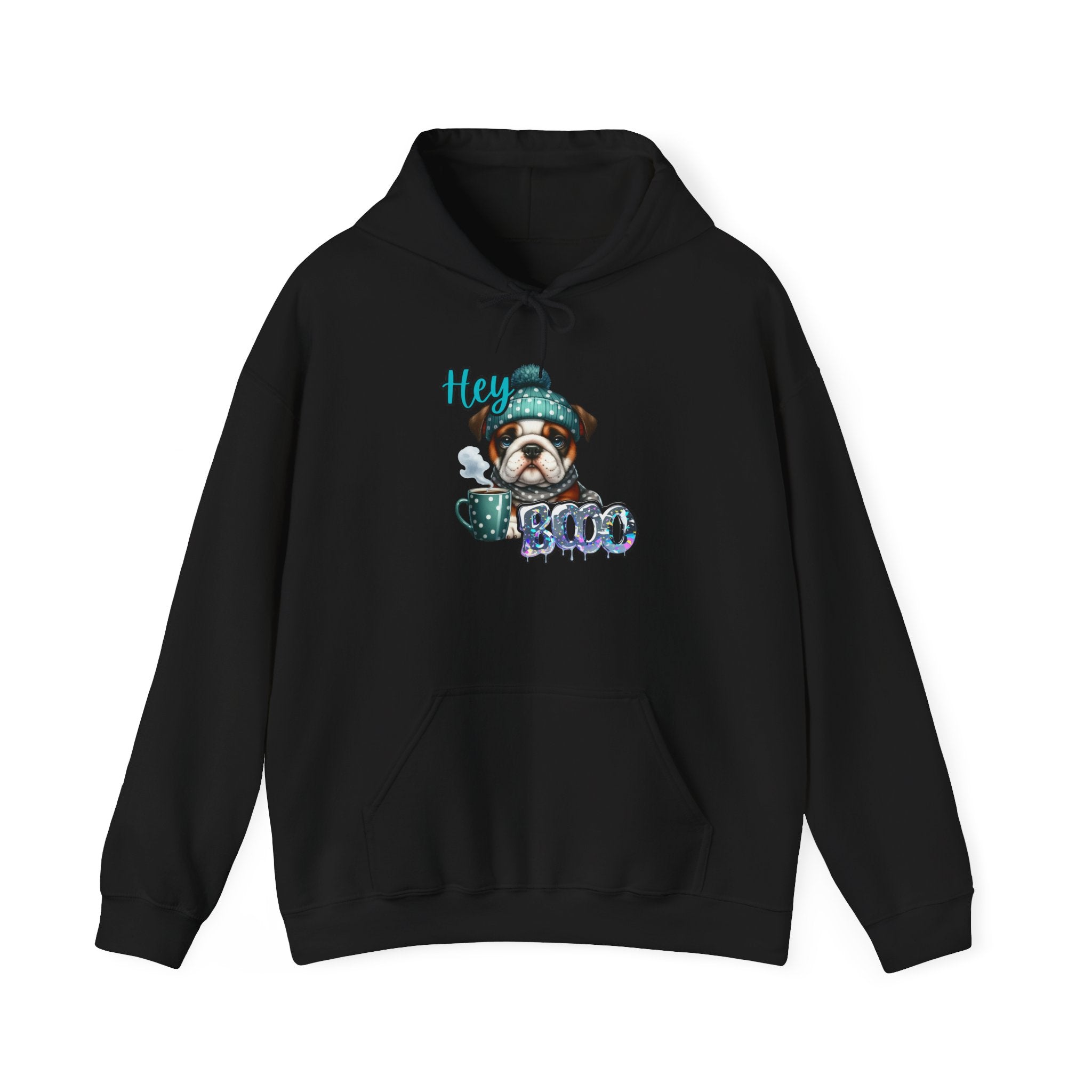 HEY BOO - Halloween Cute Dog Graphic Hoodie
