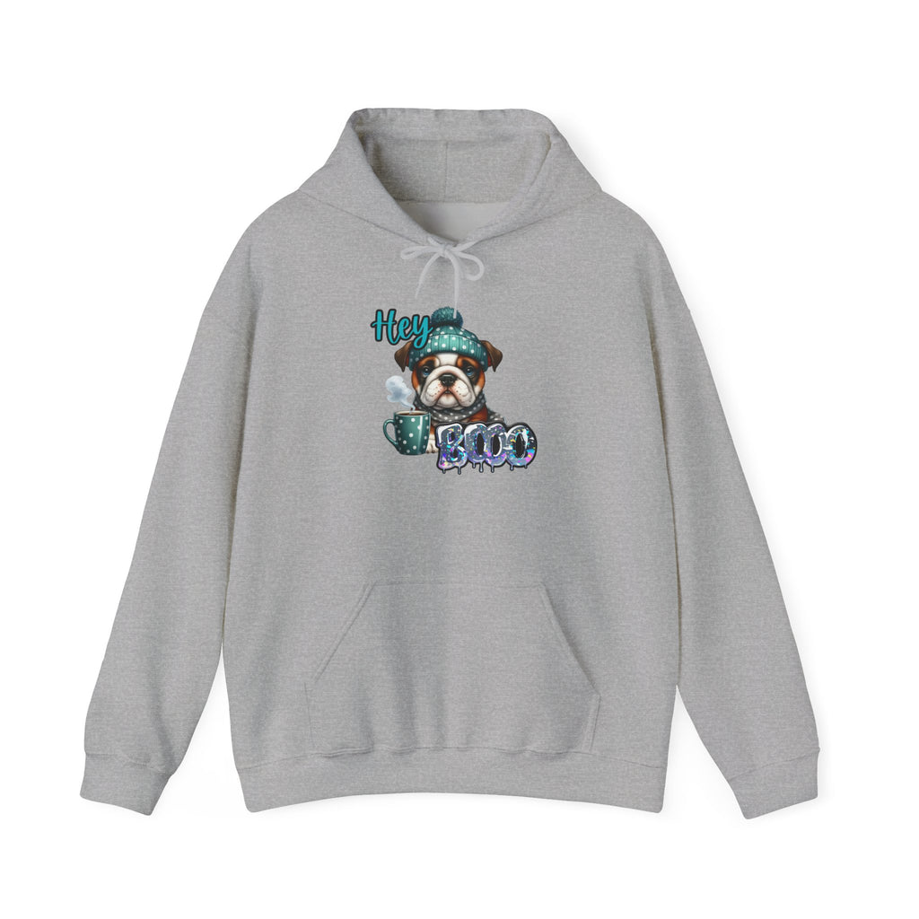 HEY BOO - Halloween Cute Dog Graphic Hoodie