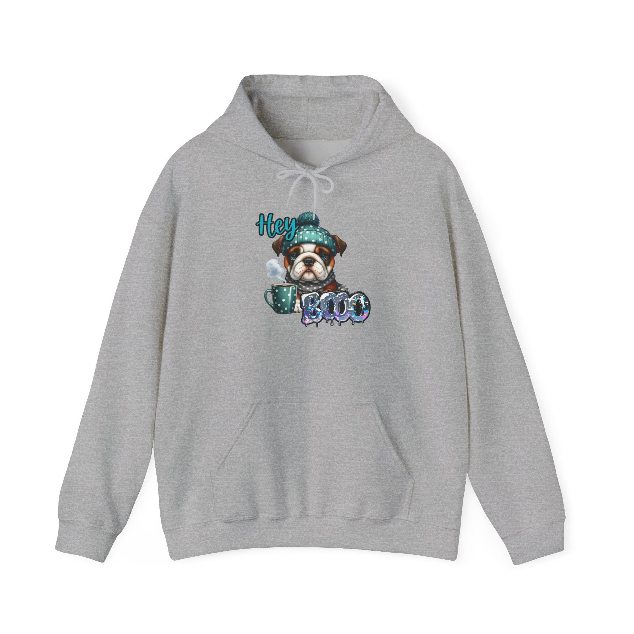 HEY BOO - Halloween Cute Dog Graphic Hoodie