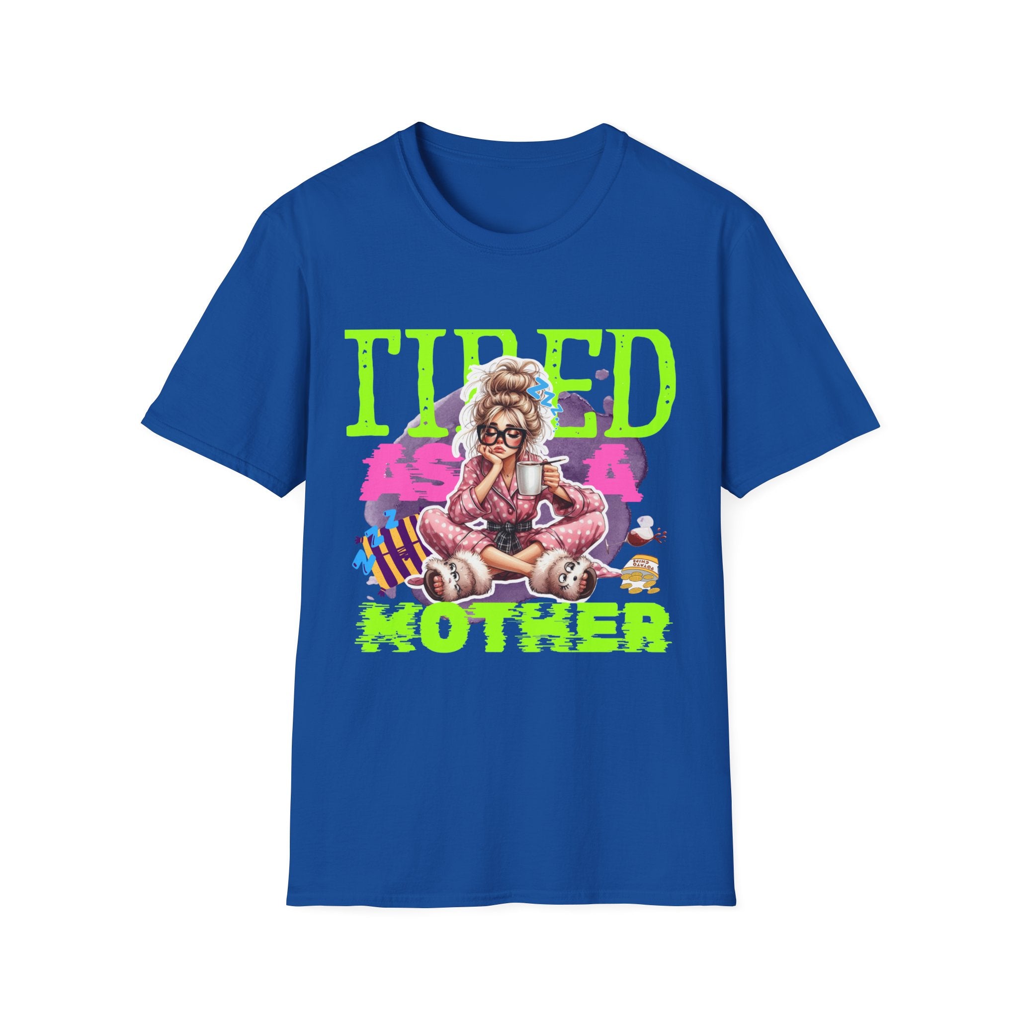 Funny Mom T-Shirt, Casual Tee for Mothers, Gift for Mom, Tired as a Mother Shirt, Relaxed Fit Women's Top