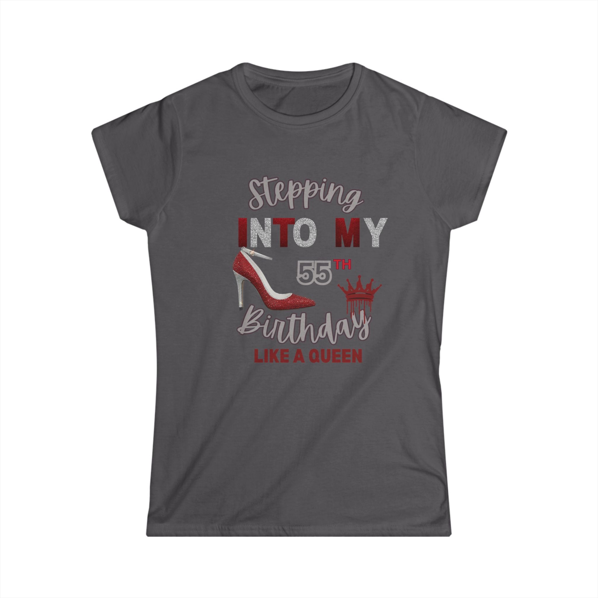 Women's Birthday Celebration Tee, Birthday Gift, Queen Shirt, 55th Birthday, Fun Tee, Women's Birthday T-Shirt