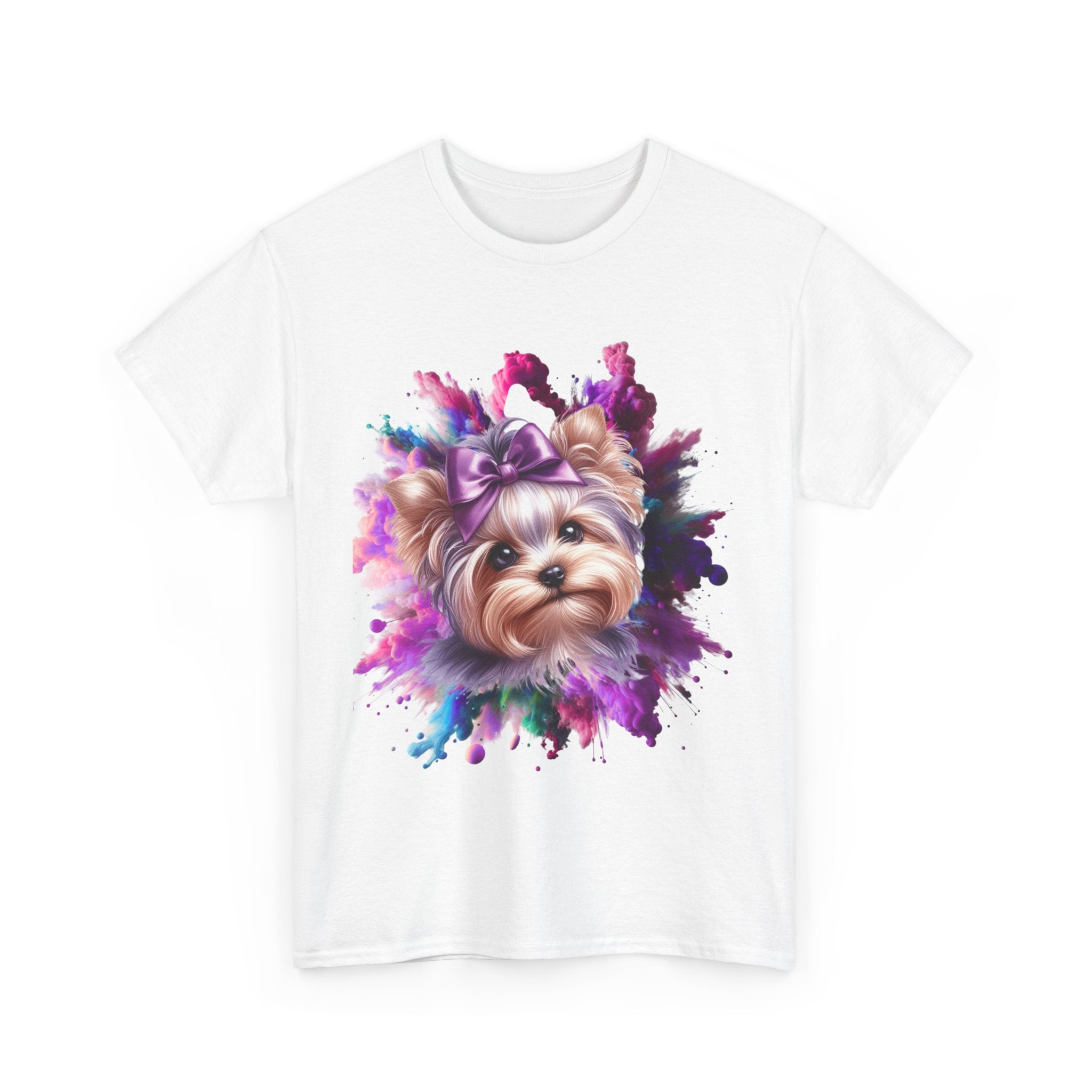 Cute Dog Painting Unisex Tee, Pet Lover T-Shirt, Animal Art Shirt, Dog Mom Gift, Colorful Animal Tee, Cute Pet Apparel