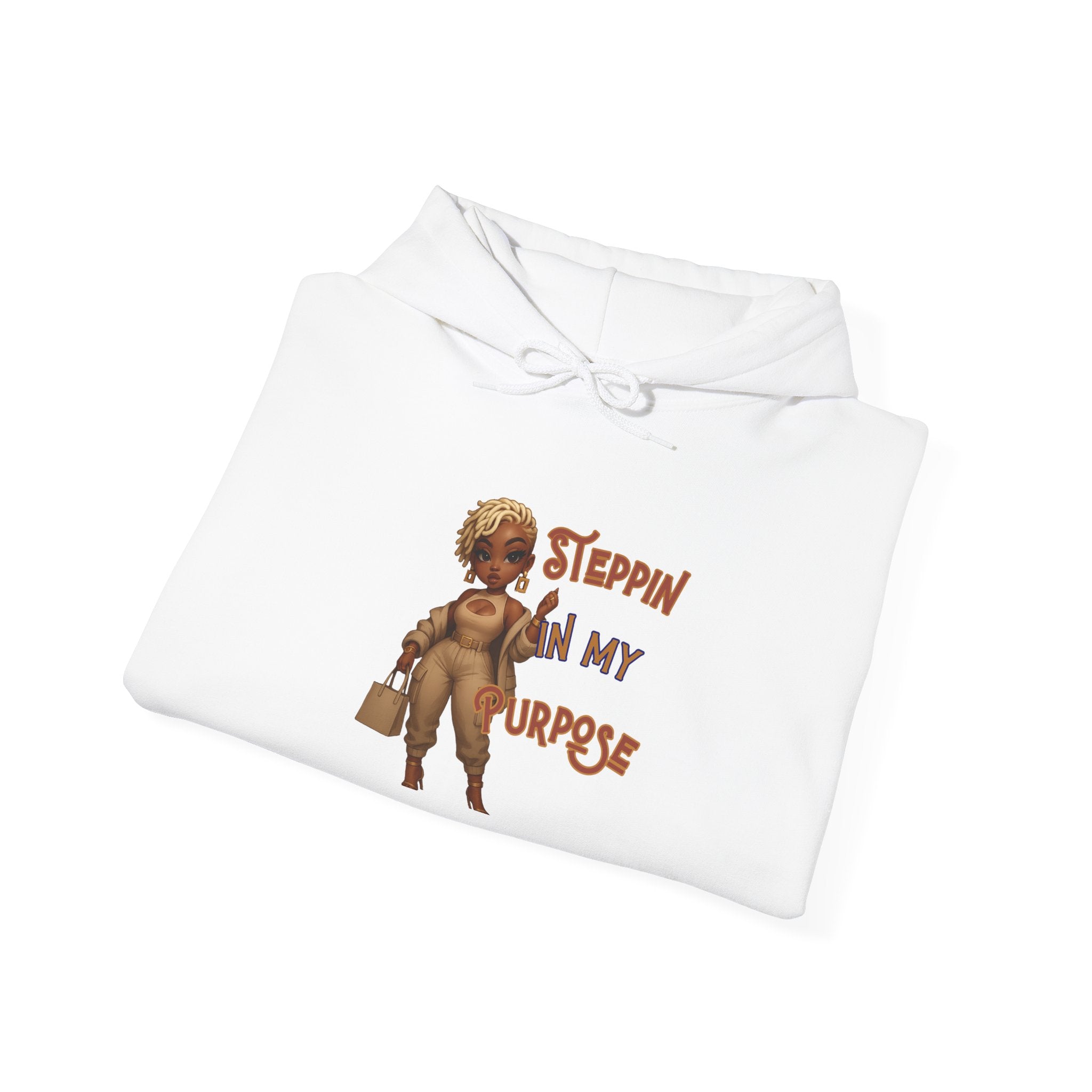 Empowering Hoodie - Steppin' In My Purpose, Motivational Gift, Cozy Sweatshirt, Bougie Apparel, Birthday Gift
