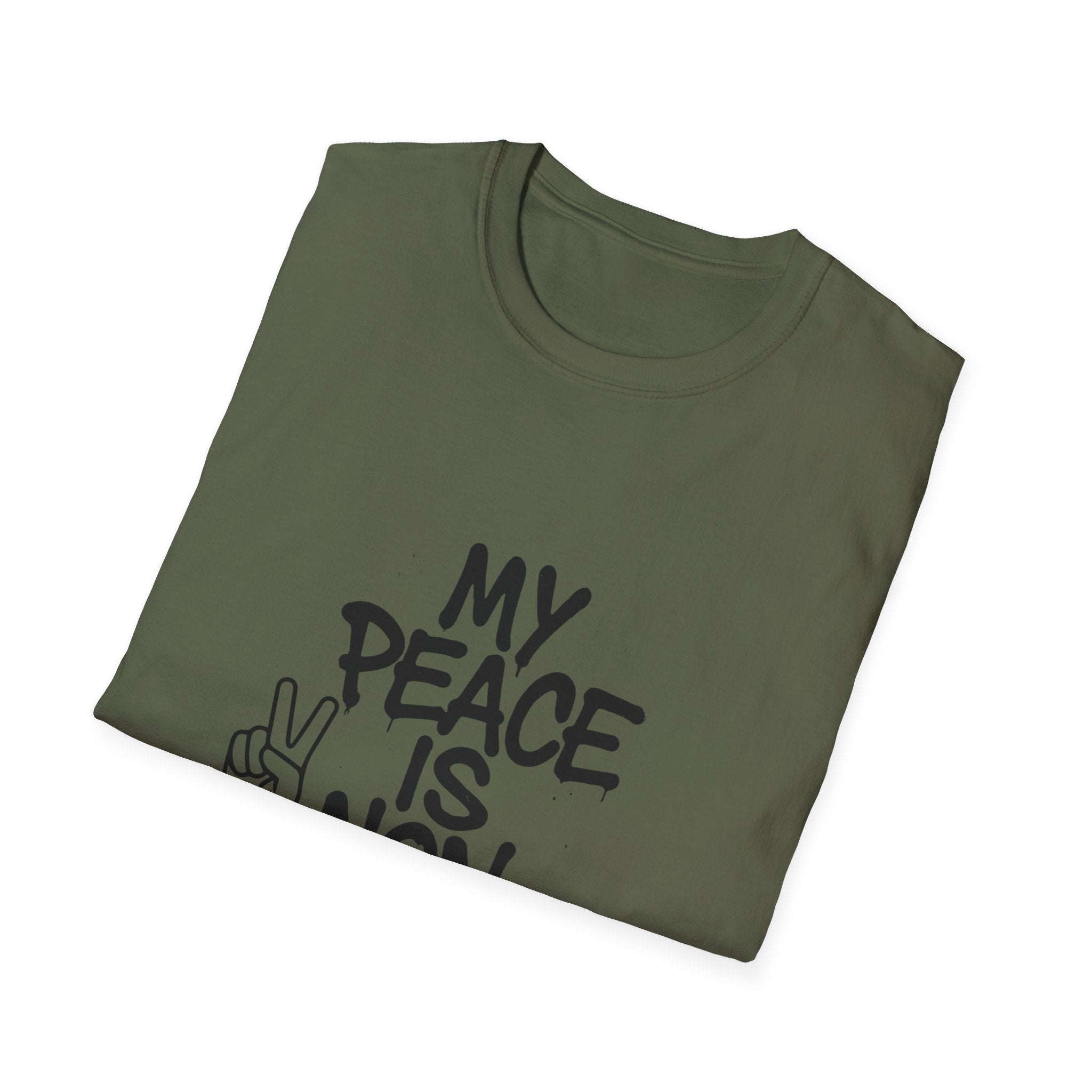 Peaceful Vibes Unisex T-Shirt - Graphic Tee, Casual Wear, Gift for Friends, Everyday Comfort, Positive Message Apparel