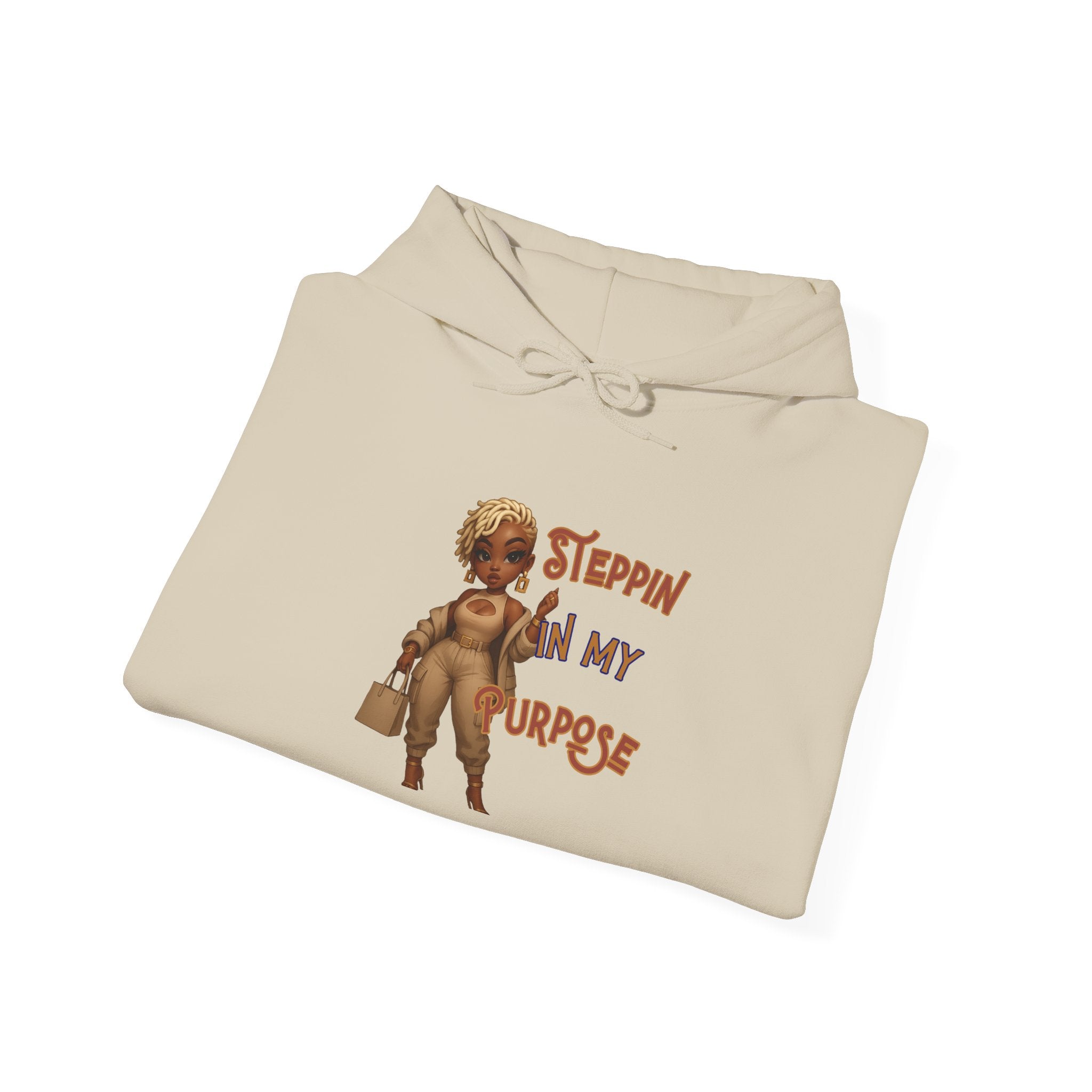 Empowering Hoodie - Steppin' In My Purpose, Motivational Gift, Cozy Sweatshirt, Bougie Apparel, Birthday Gift