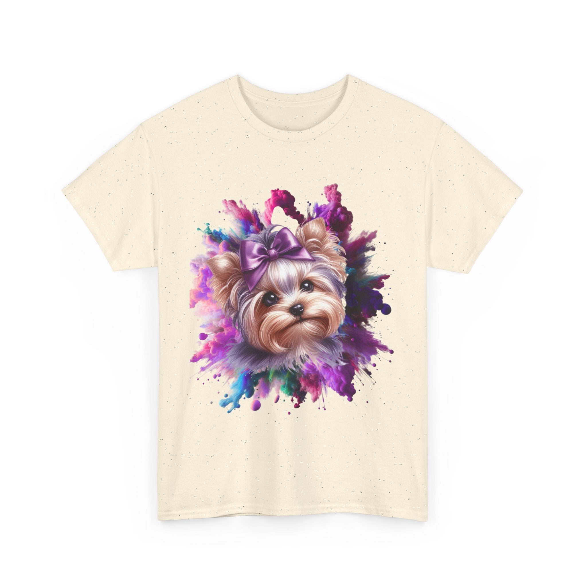 Cute Dog Painting Unisex Tee, Pet Lover T-Shirt, Animal Art Shirt, Dog Mom Gift, Colorful Animal Tee, Cute Pet Apparel