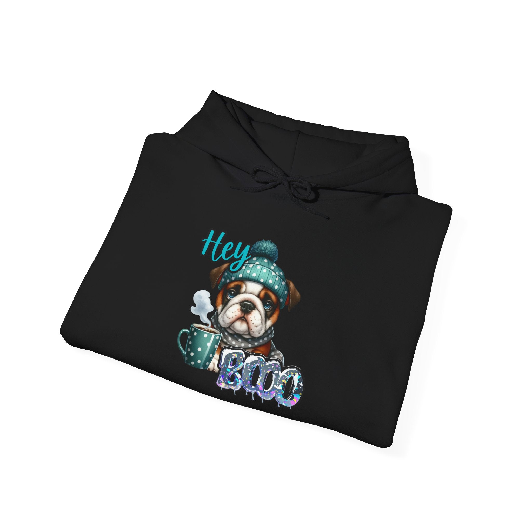 HEY BOO - Halloween Cute Dog Graphic Hoodie