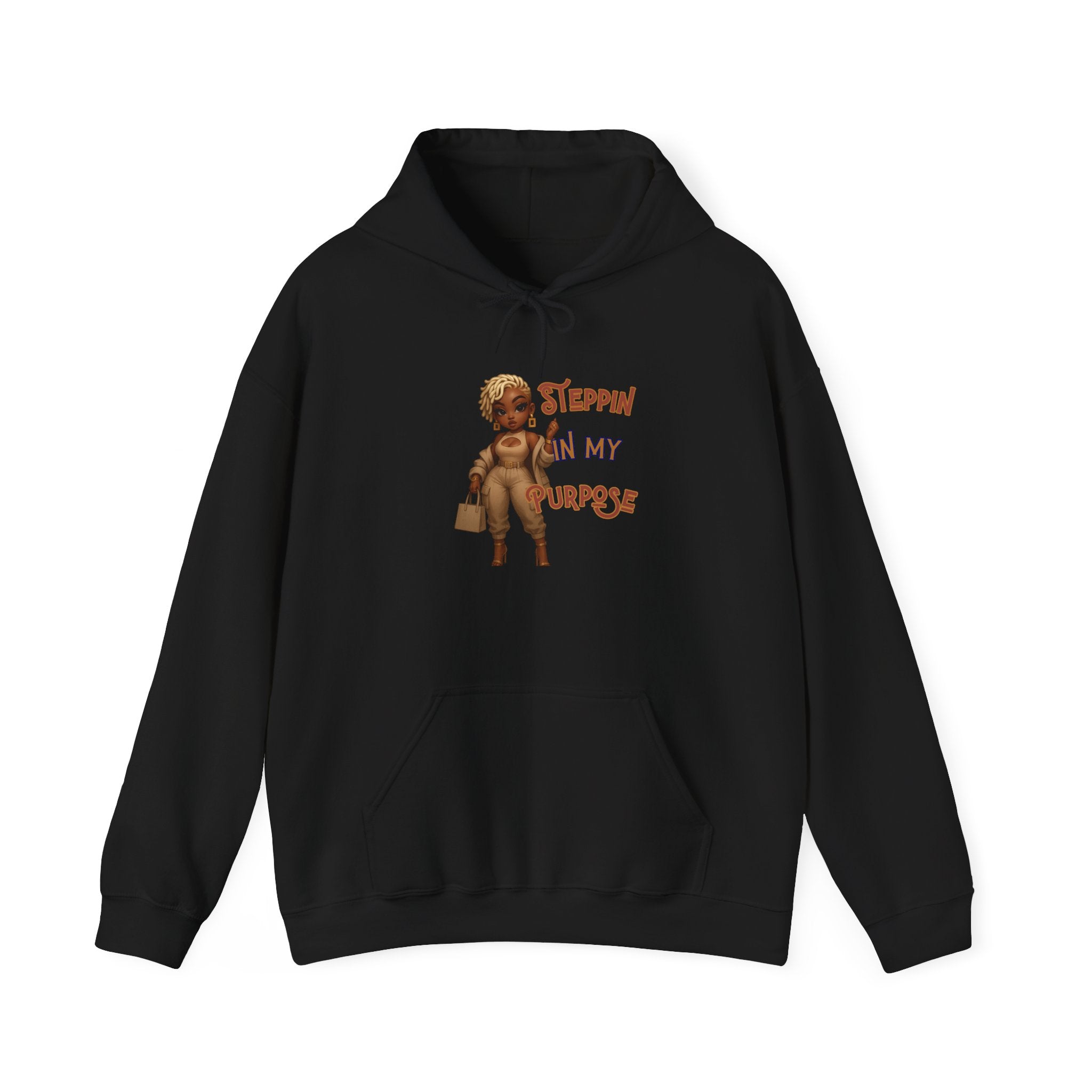 Empowering Hoodie - Steppin' In My Purpose, Motivational Gift, Cozy Sweatshirt, Bougie Apparel, Birthday Gift