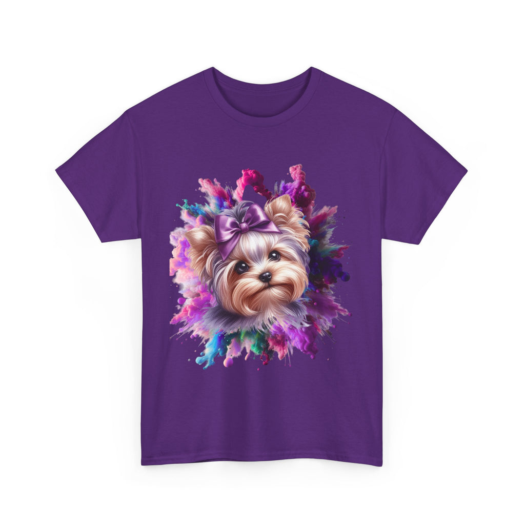 Cute Dog Painting Unisex Tee, Pet Lover T-Shirt, Animal Art Shirt, Dog Mom Gift, Colorful Animal Tee, Cute Pet Apparel