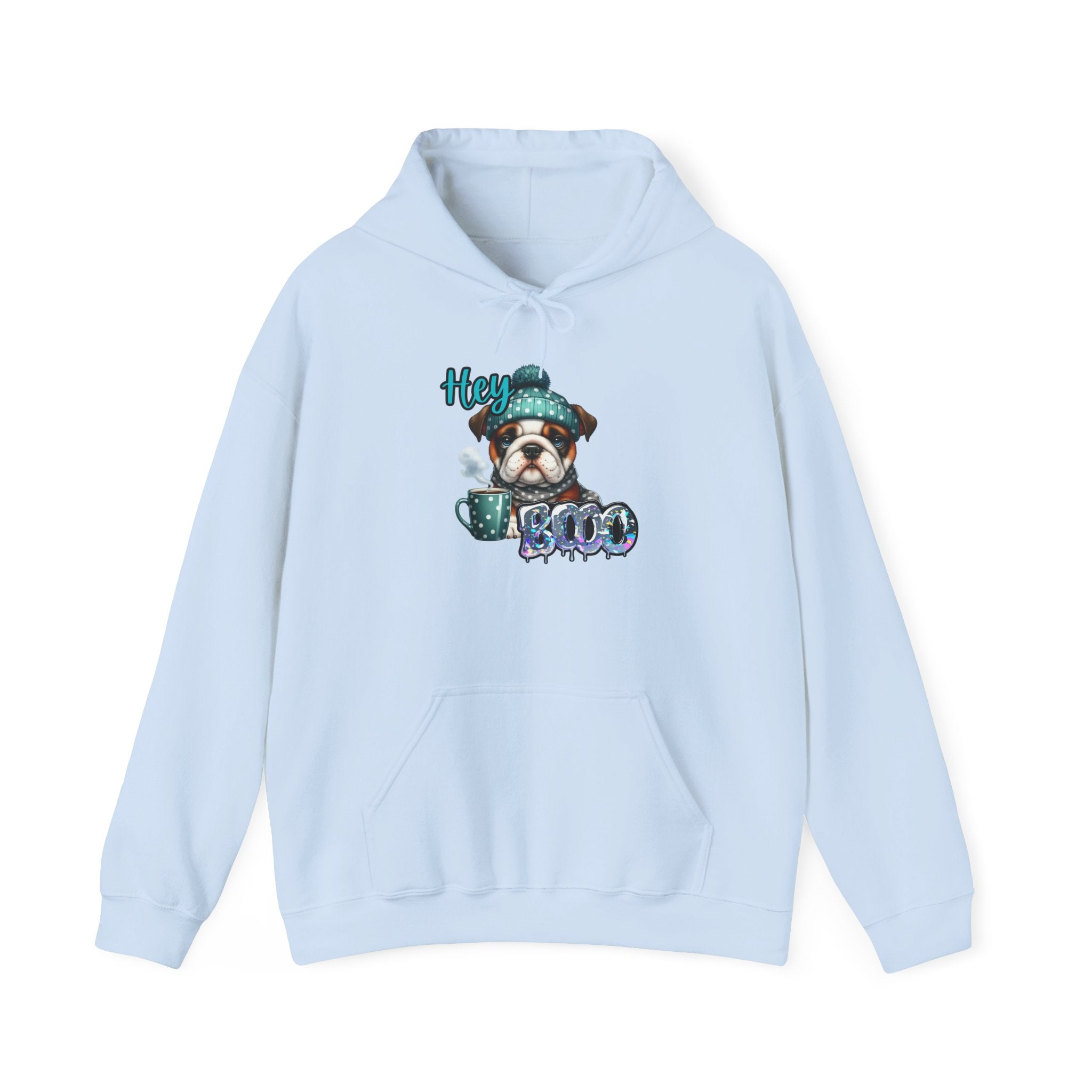 HEY BOO - Halloween Cute Dog Graphic Hoodie