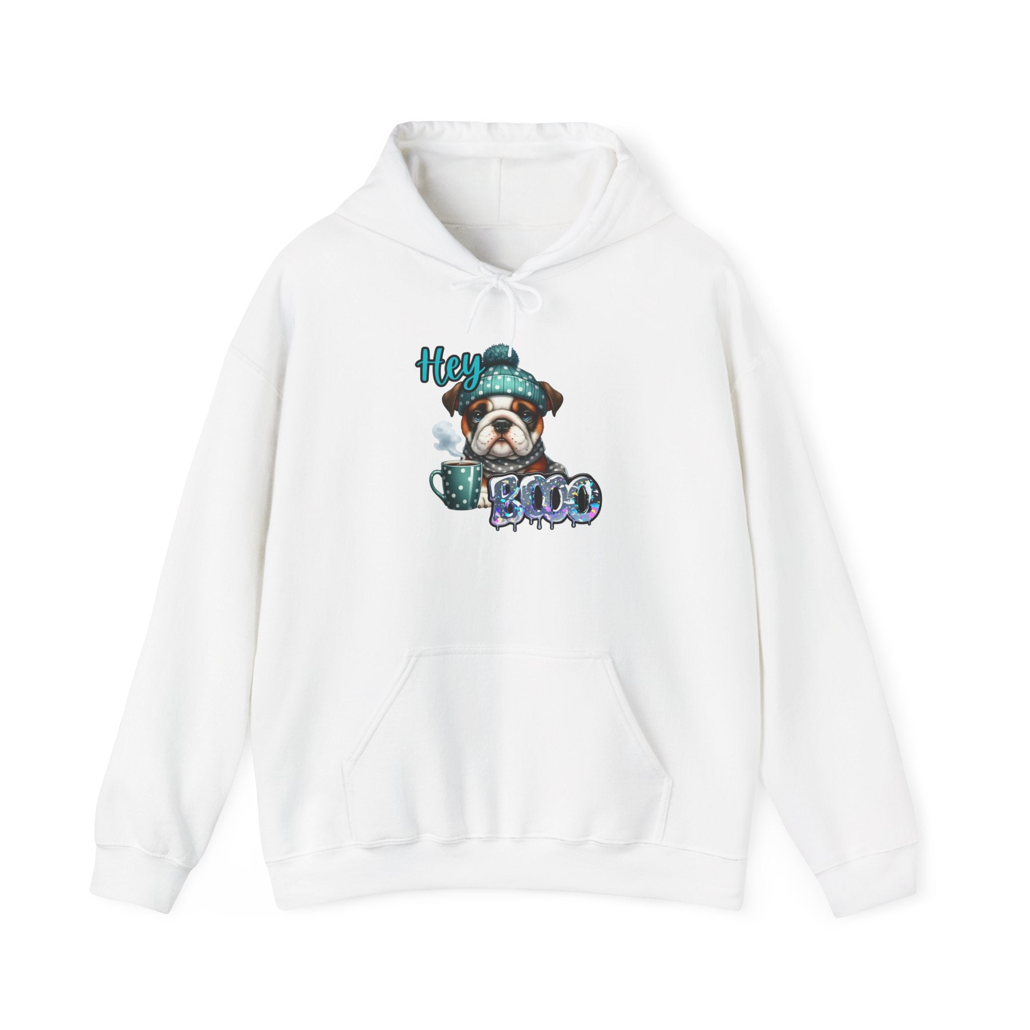 HEY BOO - Halloween Cute Dog Graphic Hoodie