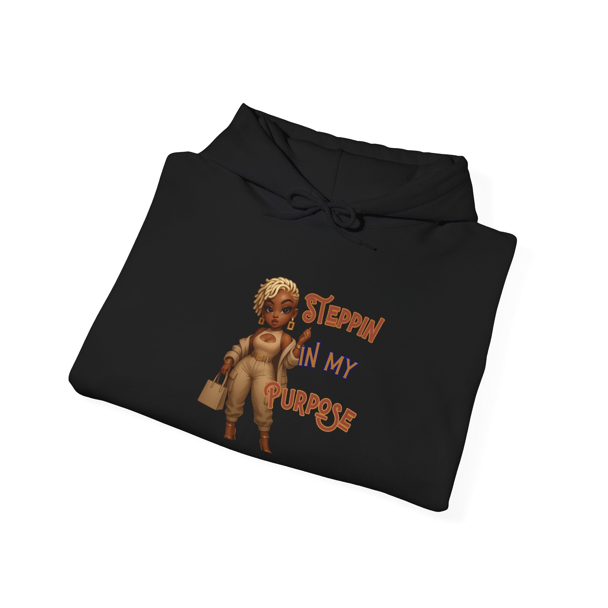 Empowering Hoodie - Steppin' In My Purpose, Motivational Gift, Cozy Sweatshirt, Bougie Apparel, Birthday Gift