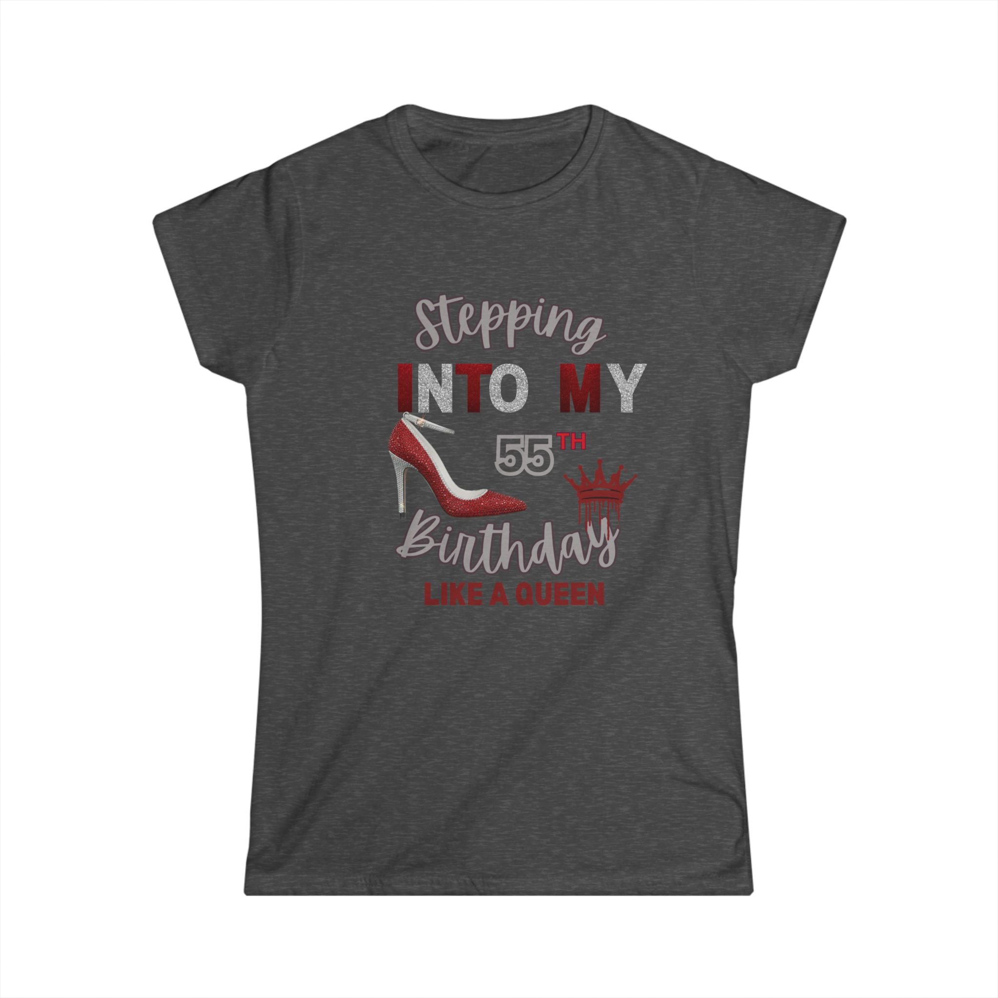 Women's Birthday Celebration Tee, Birthday Gift, Queen Shirt, 55th Birthday, Fun Tee, Women's Birthday T-Shirt