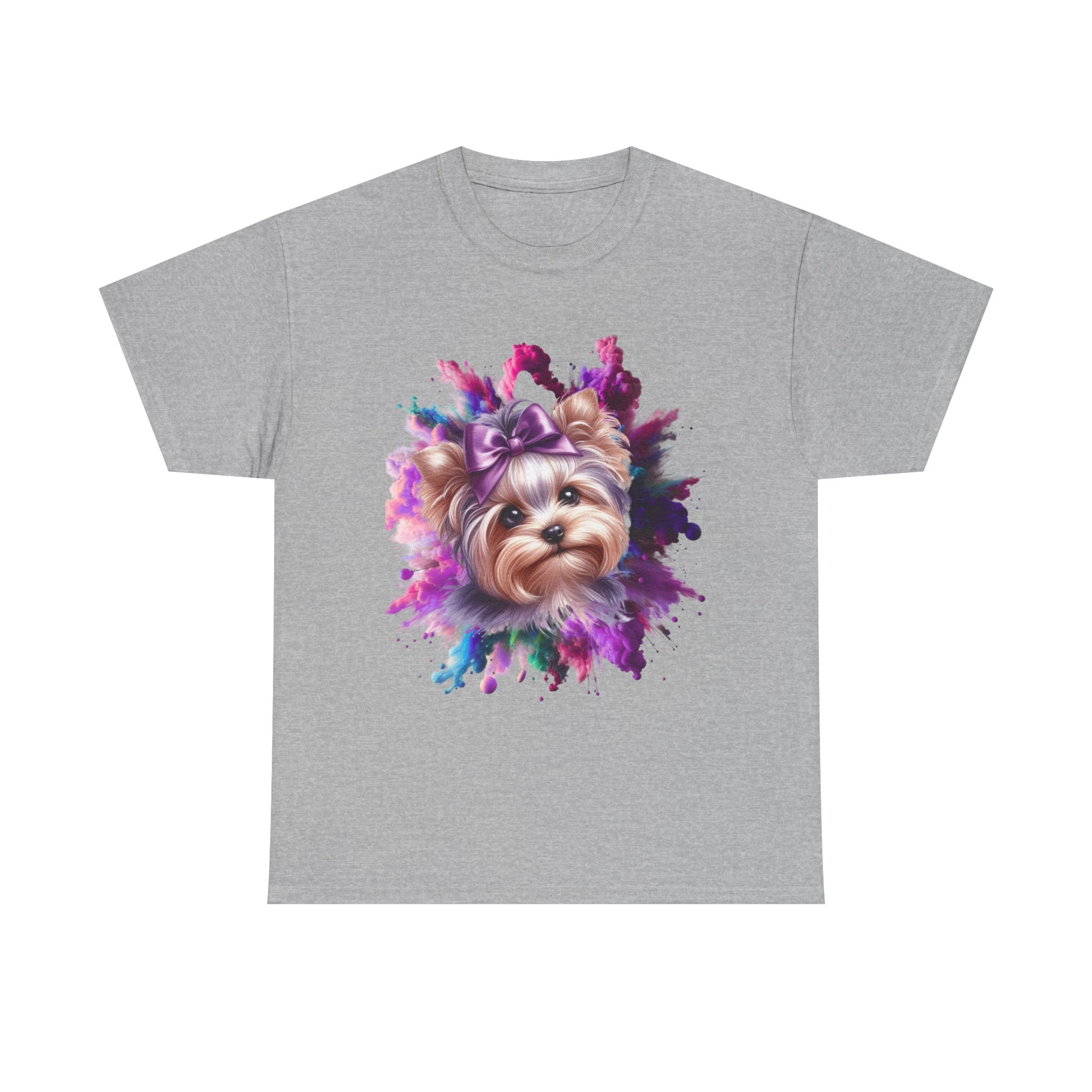 Cute Dog Painting Unisex Tee, Pet Lover T-Shirt, Animal Art Shirt, Dog Mom Gift, Colorful Animal Tee, Cute Pet Apparel