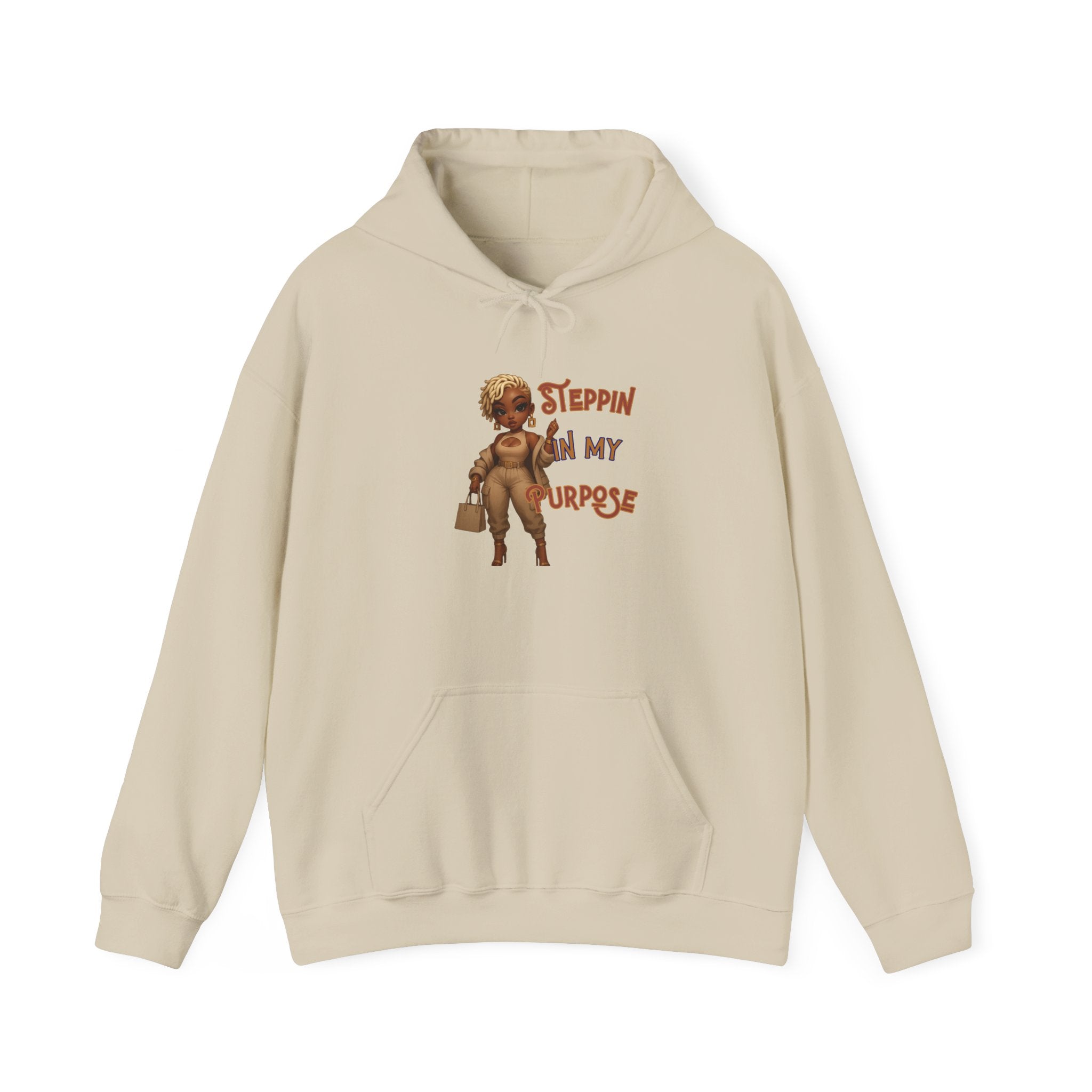 Empowering Hoodie - Steppin' In My Purpose, Motivational Gift, Cozy Sweatshirt, Bougie Apparel, Birthday Gift